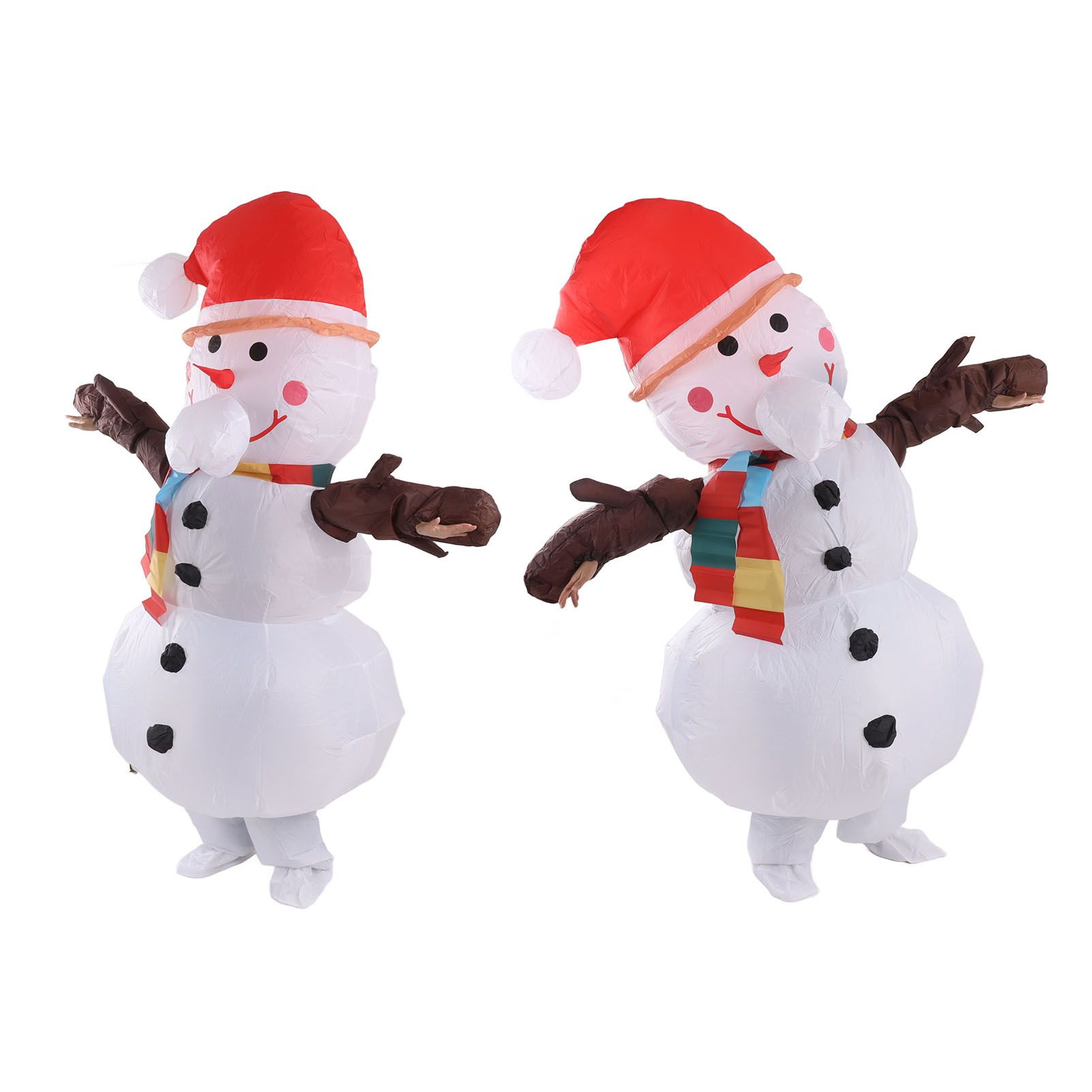 Inflatable Christmas Costume Funny Blow Up Christmas Party Doll Suit for 150‑190cm Adult Cosplay Tree Branch Snowman - Image 5