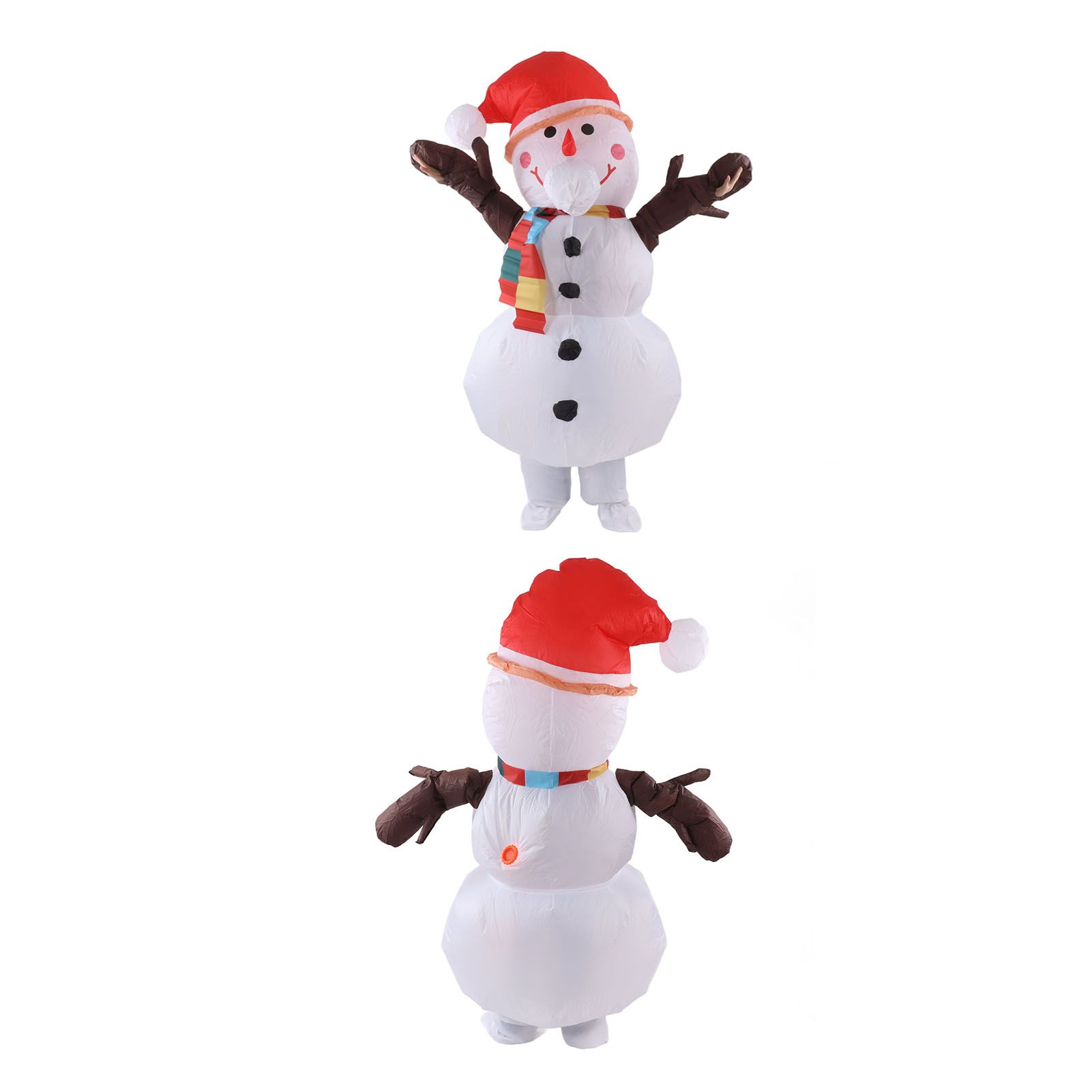 Inflatable Christmas Costume Funny Blow Up Christmas Party Doll Suit for 150‑190cm Adult Cosplay Tree Branch Snowman - Image 6