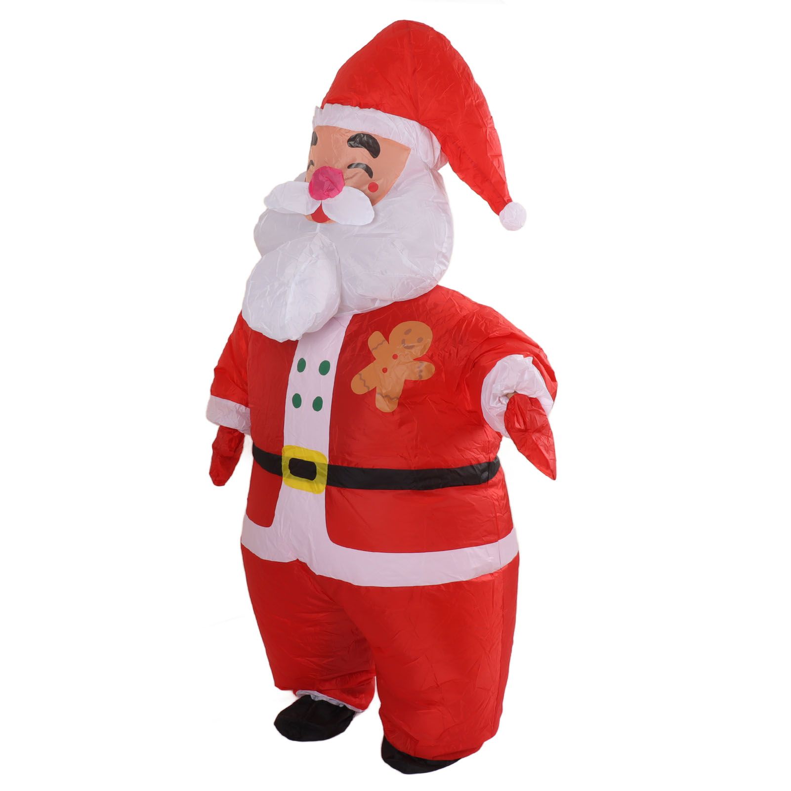 Inflatable Christmas Costume Funny Blow Up Christmas Party Doll Suit for 150‑190cm Adult Cosplay Big Head Santa - Image 7