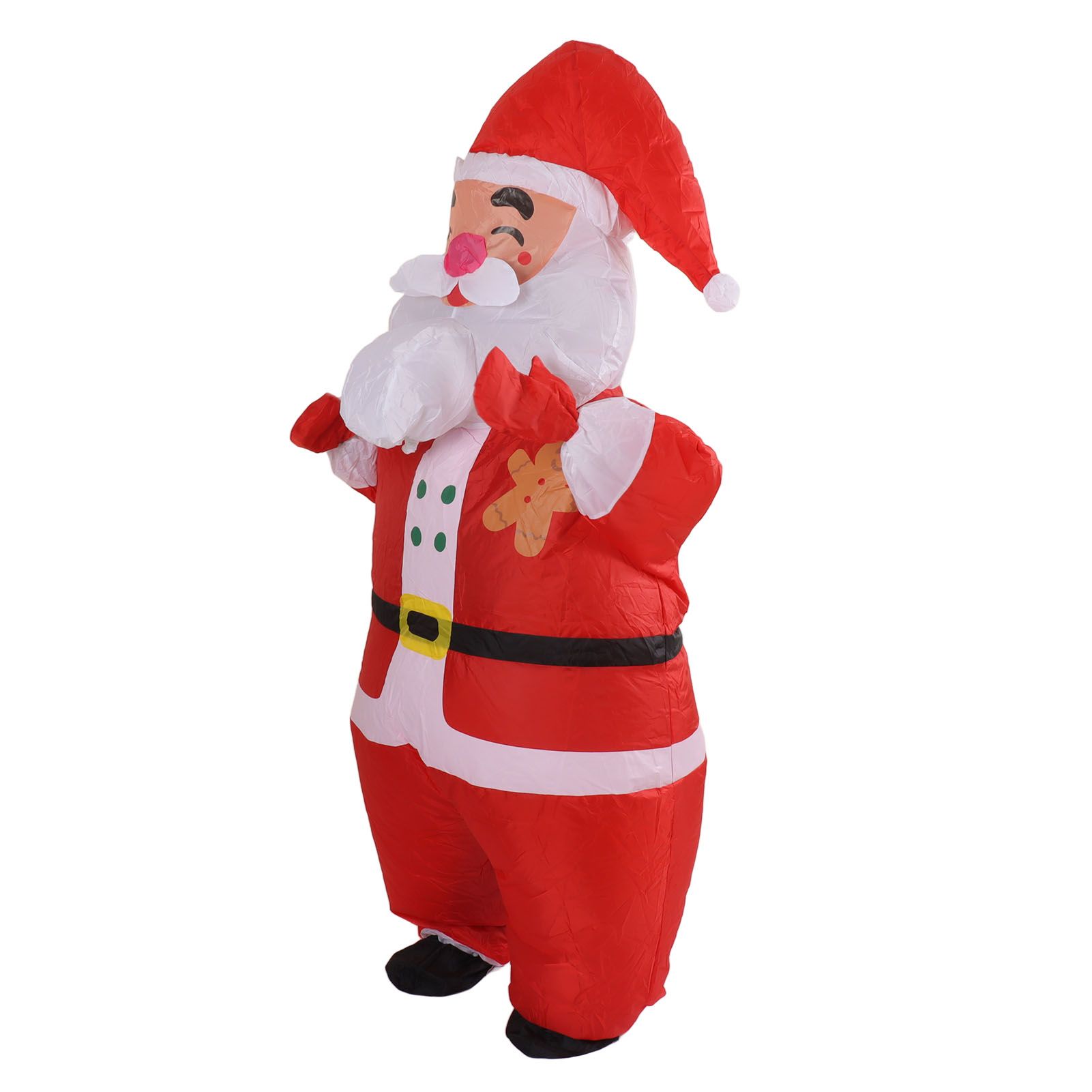 Inflatable Christmas Costume Funny Blow Up Christmas Party Doll Suit for 150‑190cm Adult Cosplay Big Head Santa - Image 8