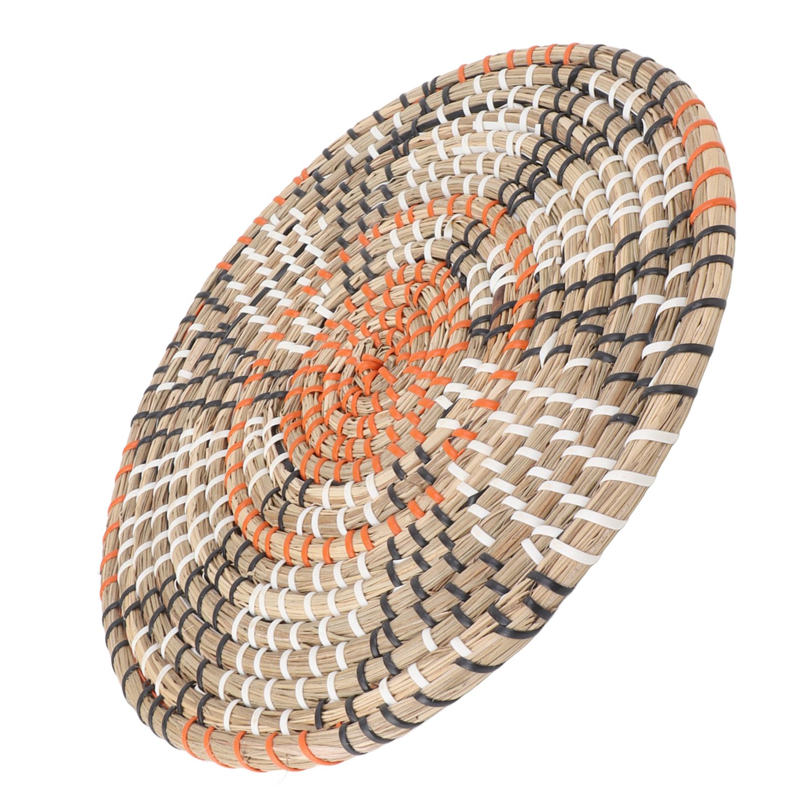 Grass Woven Placemats Nordic Style Innovative Round Placemats for Dining Table Home Decor Wall Decor 30cm/11.8in - Image 2