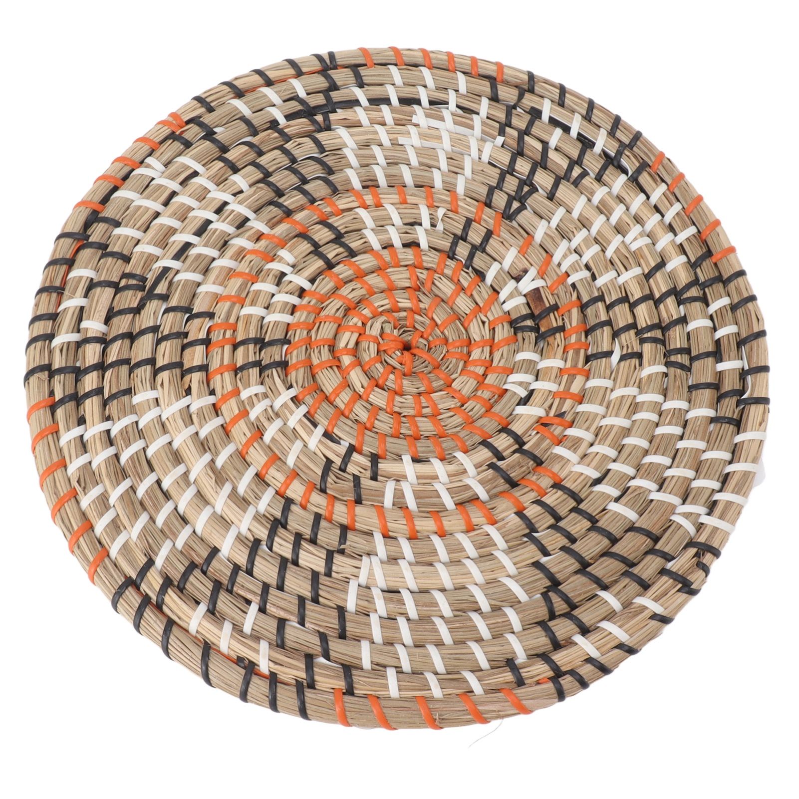Grass Woven Placemats Nordic Style Innovative Round Placemats for Dining Table Home Decor Wall Decor 30cm/11.8in - Image 3