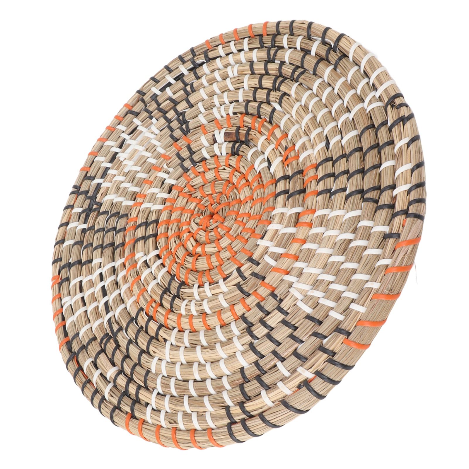 Grass Woven Placemats Nordic Style Innovative Round Placemats for Dining Table Home Decor Wall Decor 30cm/11.8in - Image 4