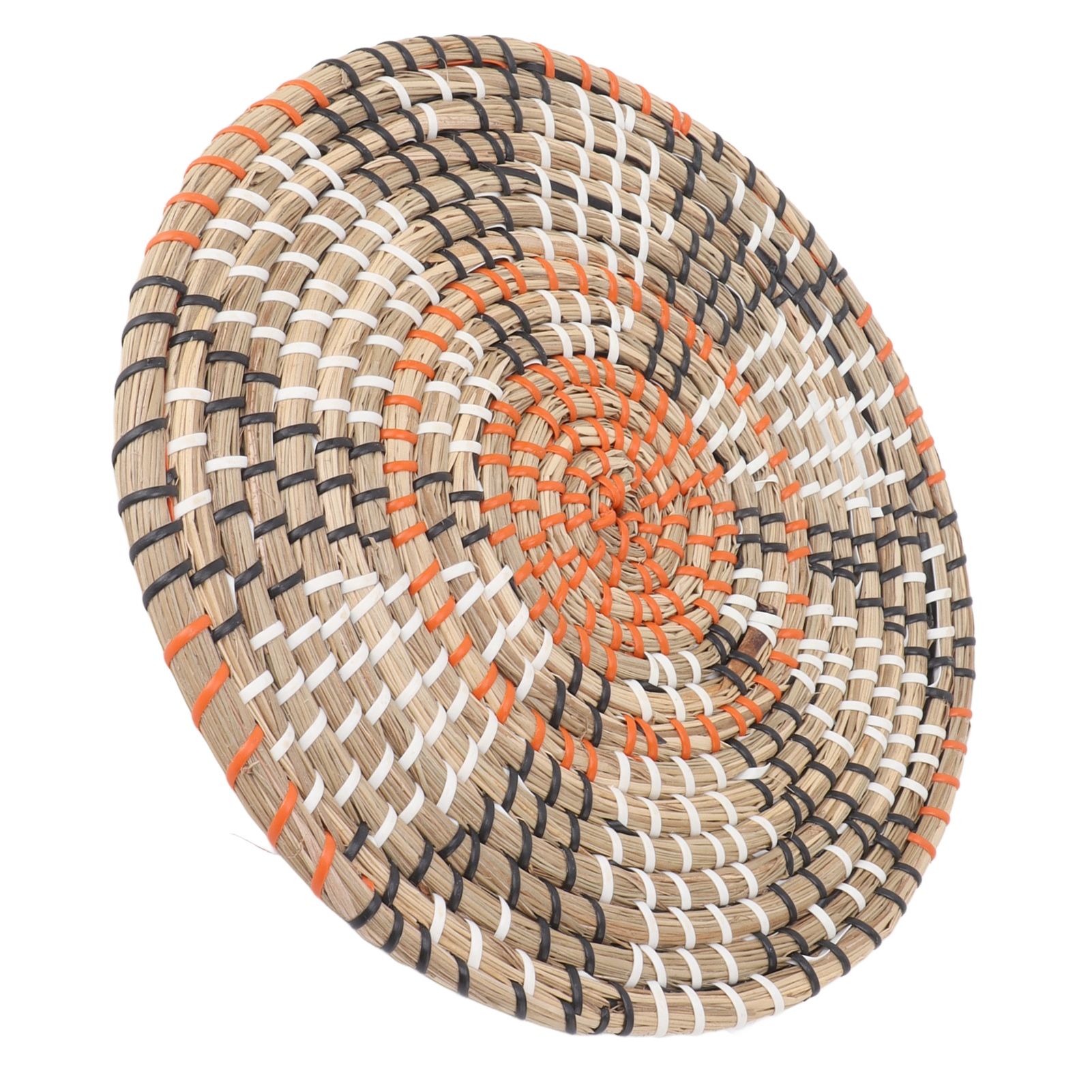 Grass Woven Placemats Nordic Style Innovative Round Placemats for Dining Table Home Decor Wall Decor 30cm/11.8in - Image 5