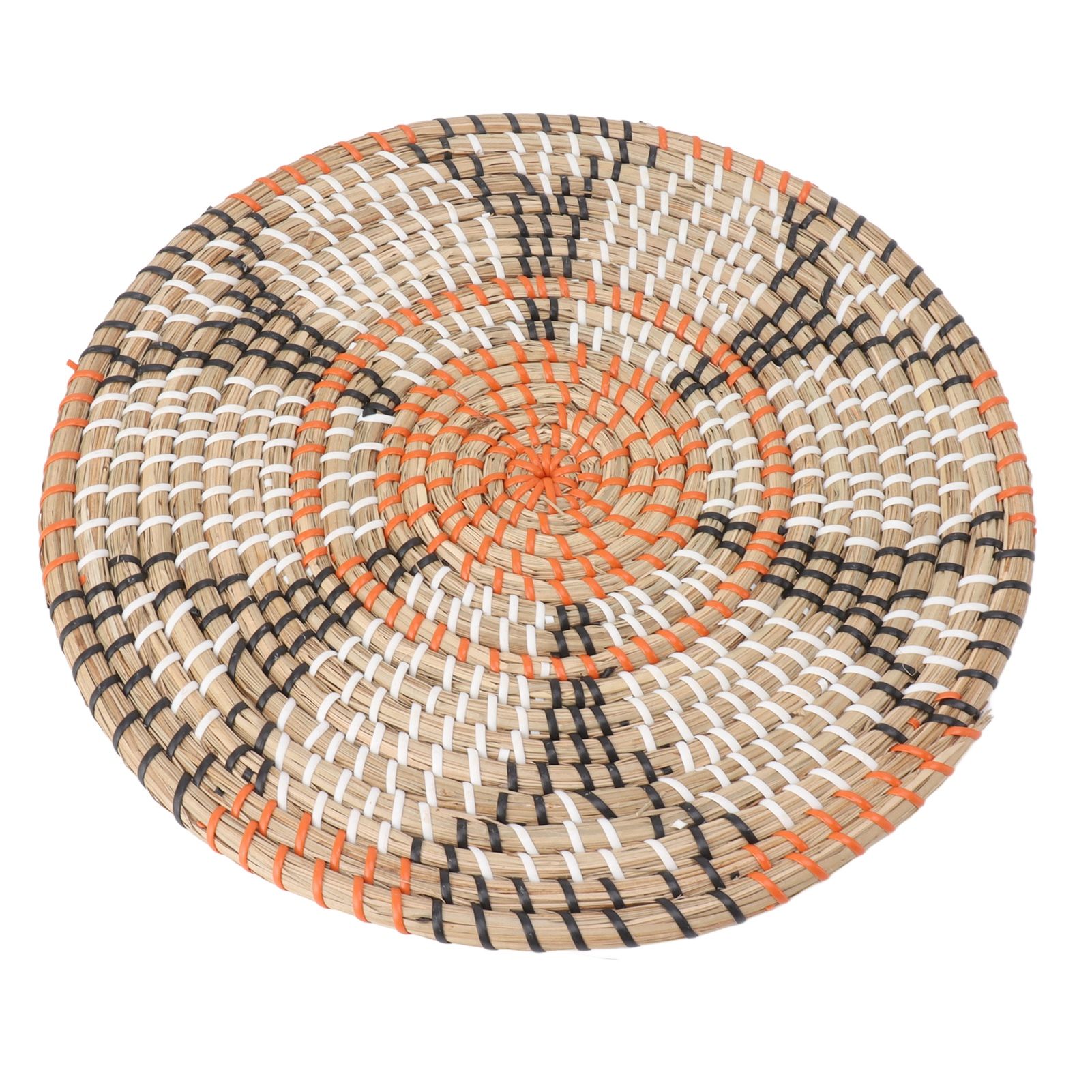 Grass Woven Placemats Nordic Style Innovative Round Placemats for Dining Table Home Decor Wall Decor 34cm/13.4in - Image 4
