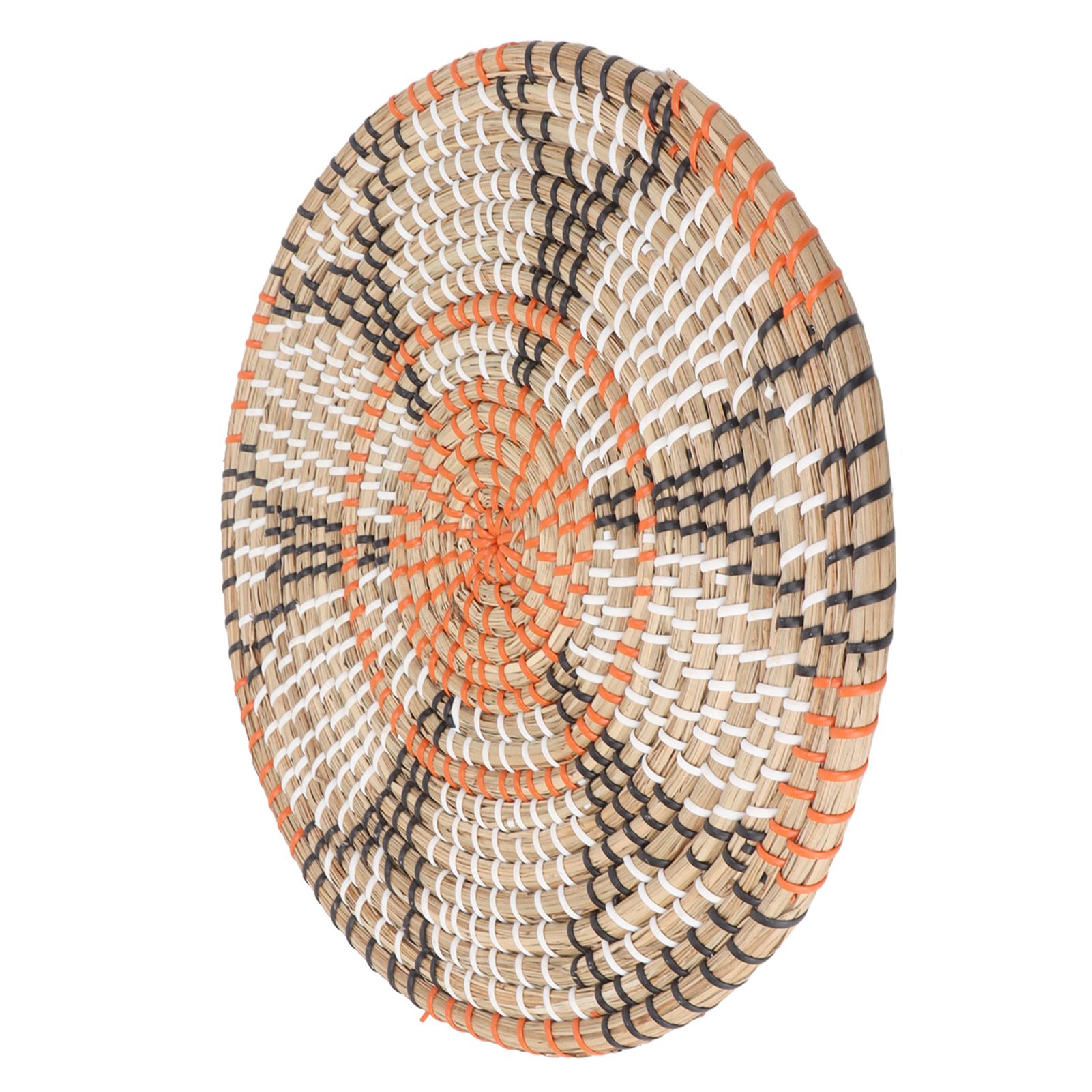Grass Woven Placemats Nordic Style Innovative Round Placemats for Dining Table Home Decor Wall Decor 34cm/13.4in - Image 5