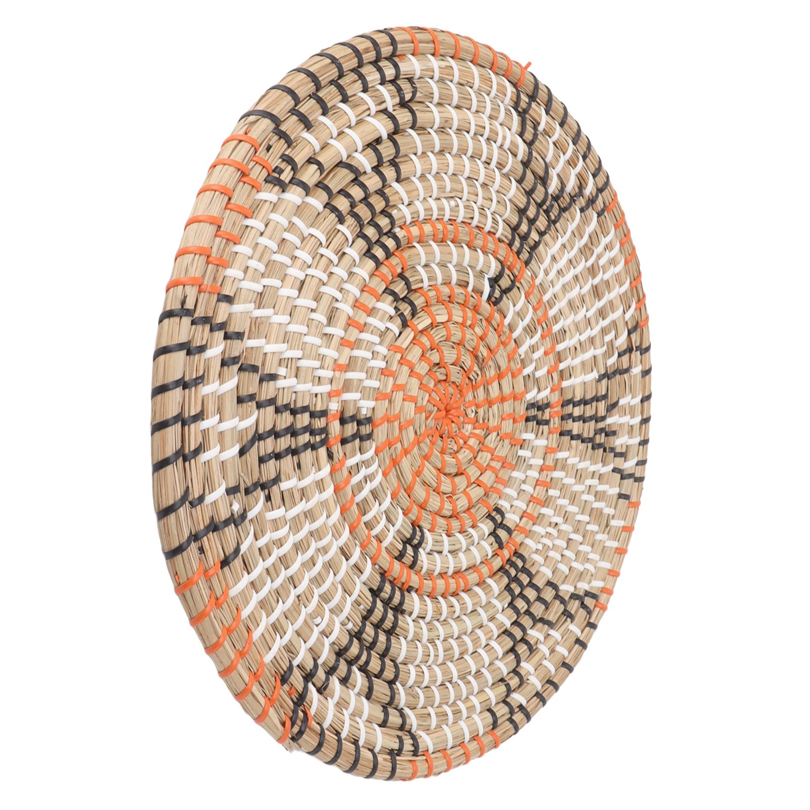 Grass Woven Placemats Nordic Style Innovative Round Placemats for Dining Table Home Decor Wall Decor 34cm/13.4in - Image 6
