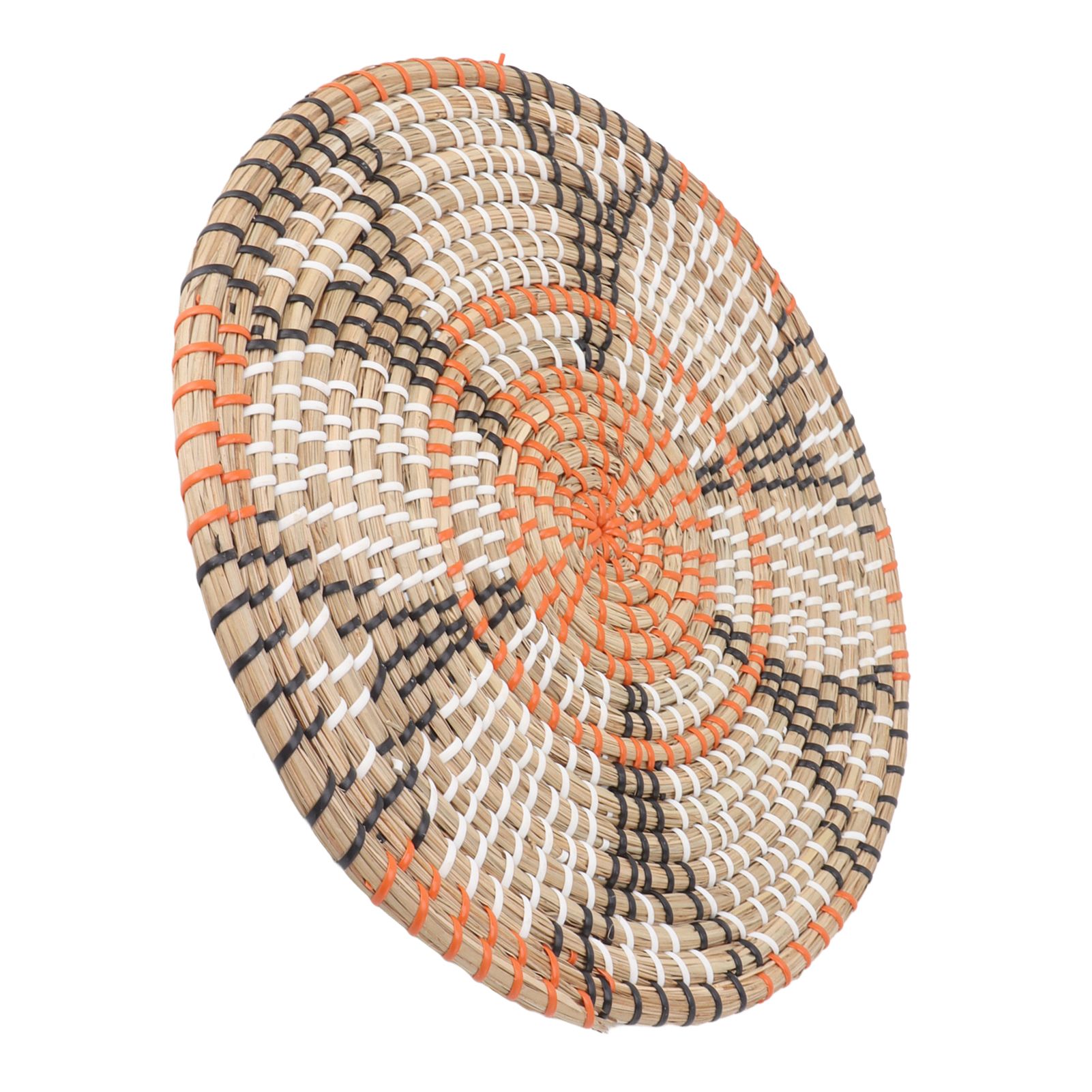 Grass Woven Placemats Nordic Style Innovative Round Placemats for Dining Table Home Decor Wall Decor 34cm/13.4in - Image 7