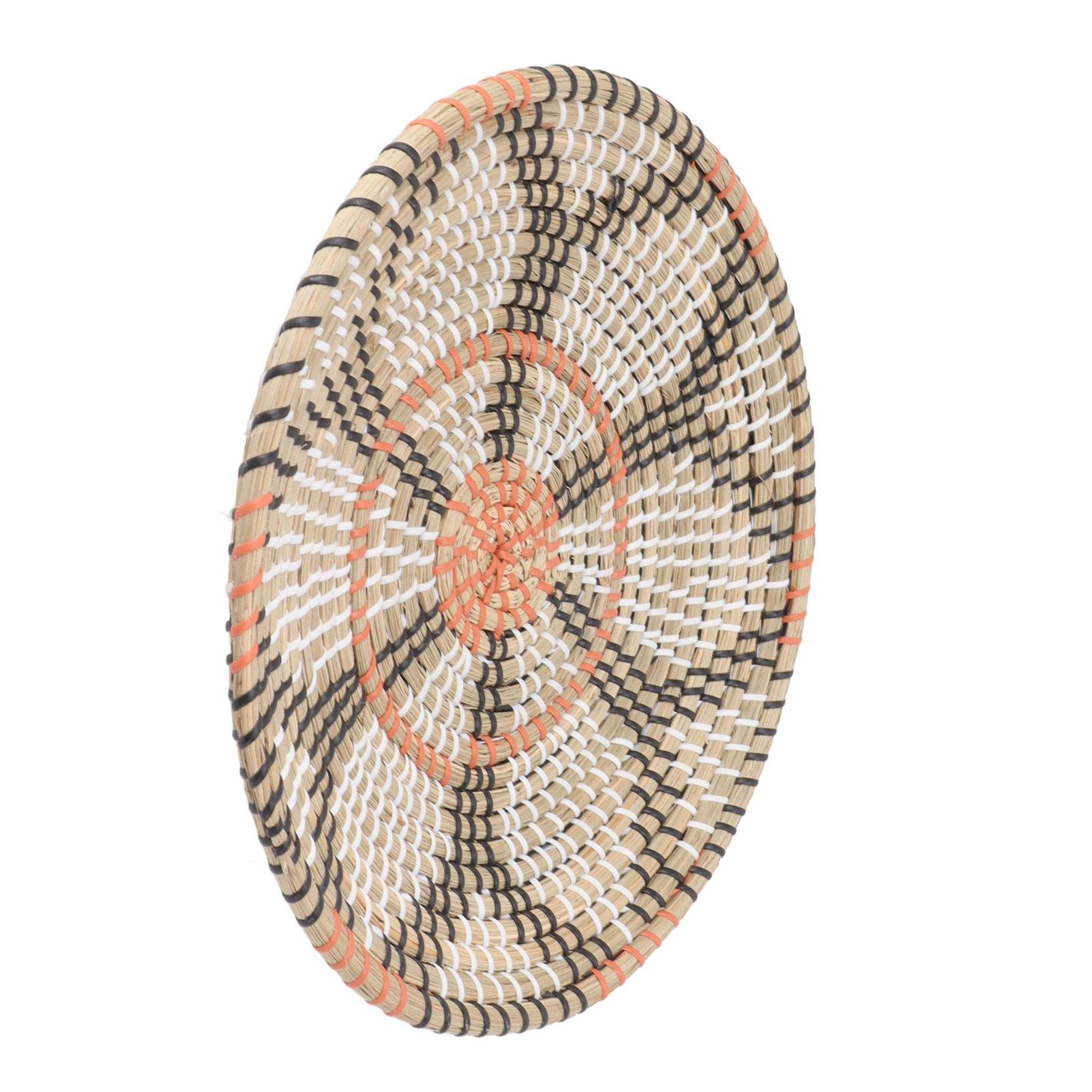 Round Grass Wall Ornaments 35cm Diameter Hand Knitting Hanging Woven Wall Baskets for Living Room Kitchen Style 3 - Image 7