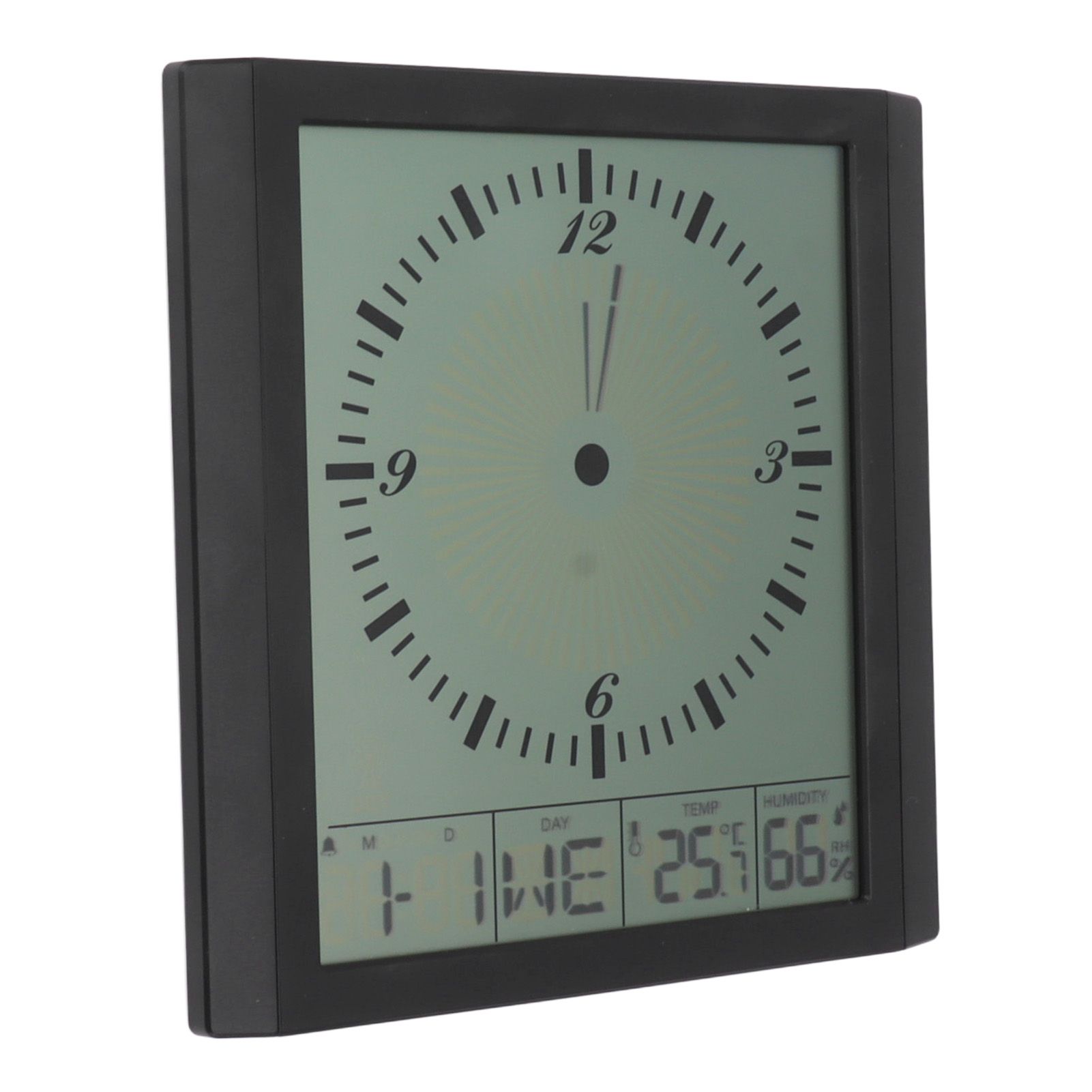Wall Mounted Digital Display Clock 8.6 In Multifunction Large Digital Wall Clock Thermometer Hygrometer for Bedroom - Image 2