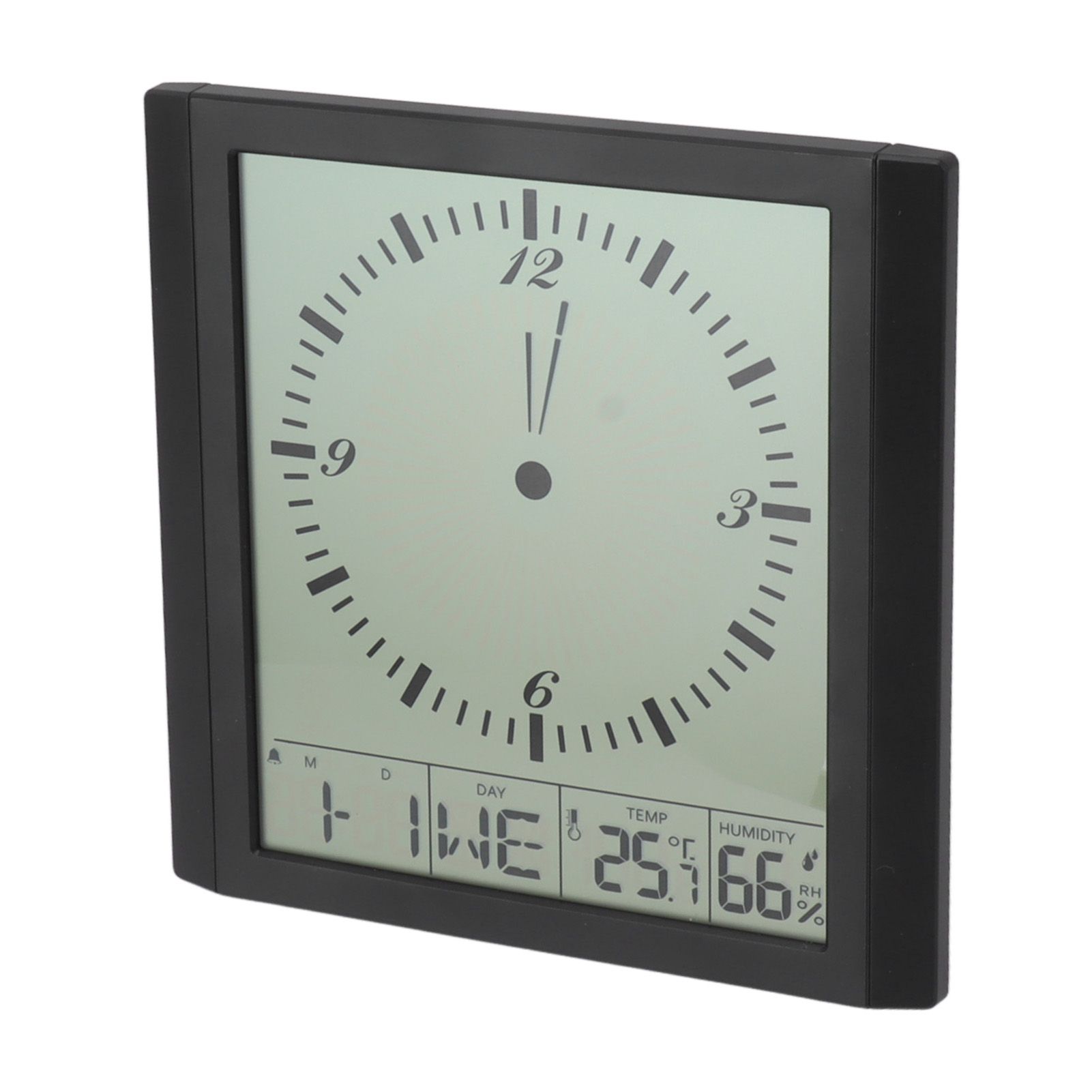 Wall Mounted Digital Display Clock 8.6 In Multifunction Large Digital Wall Clock Thermometer Hygrometer for Bedroom - Image 3