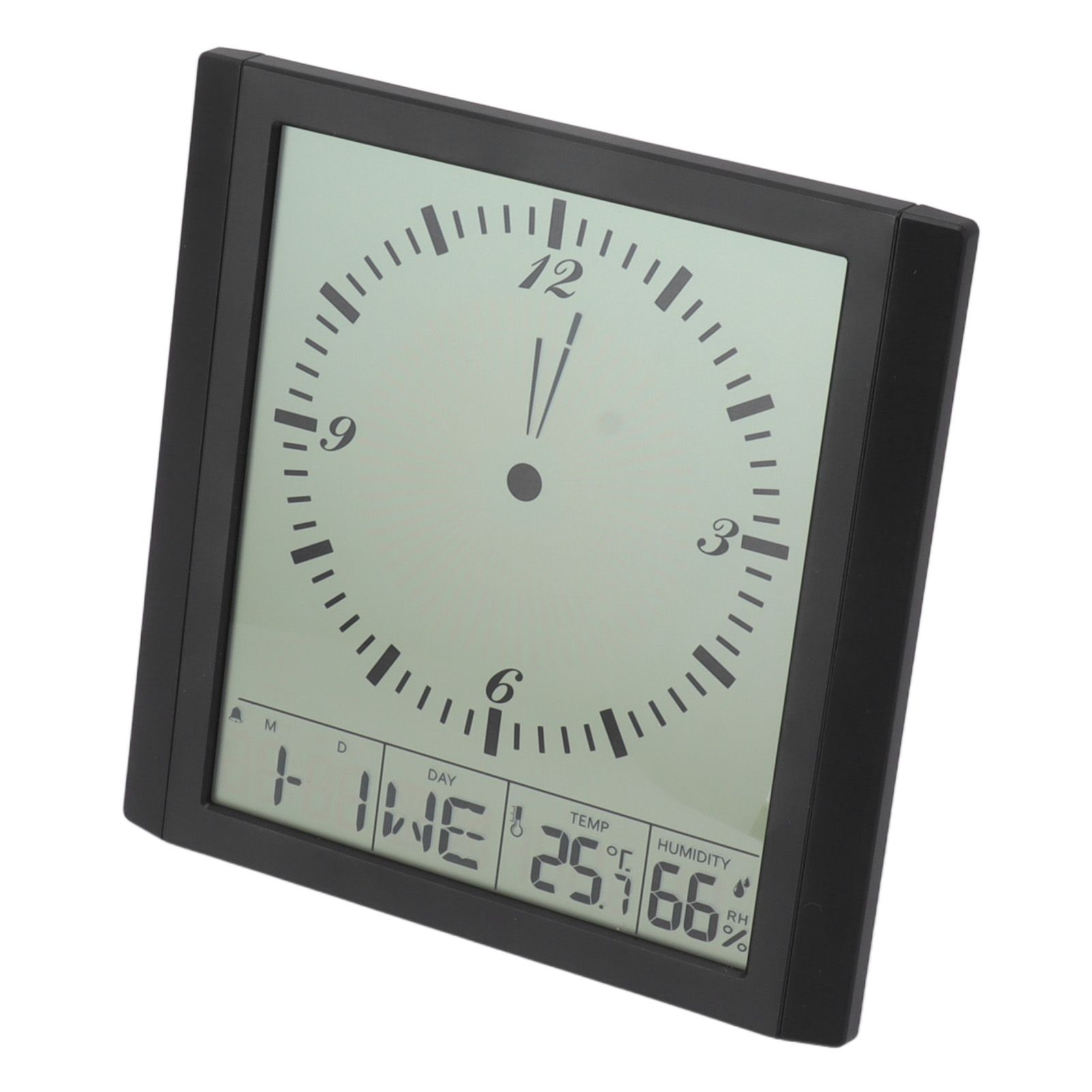 Wall Mounted Digital Display Clock 8.6 In Multifunction Large Digital Wall Clock Thermometer Hygrometer for Bedroom - Image 4