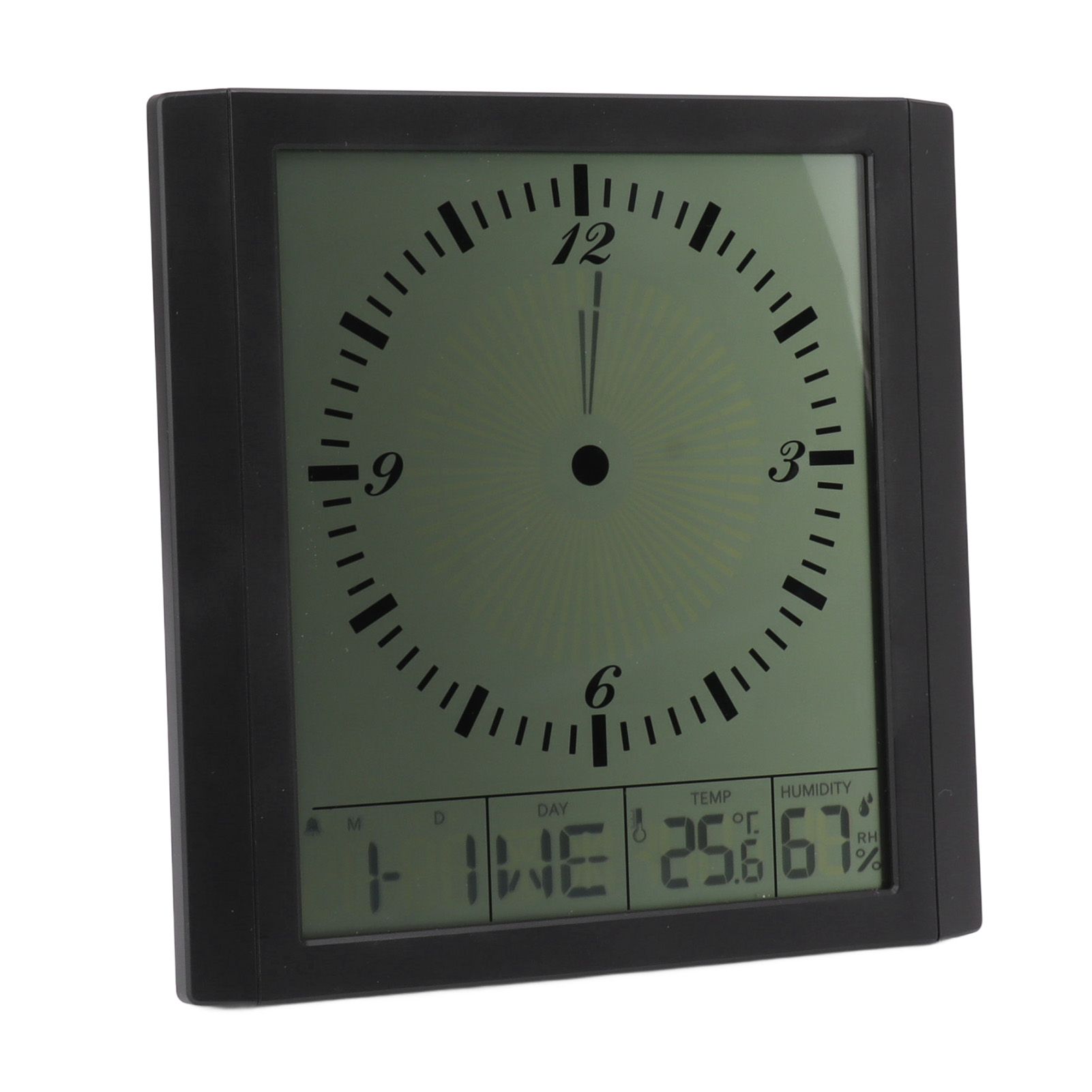 Wall Mounted Digital Display Clock 8.6 In Multifunction Large Digital Wall Clock Thermometer Hygrometer for Bedroom - Image 6