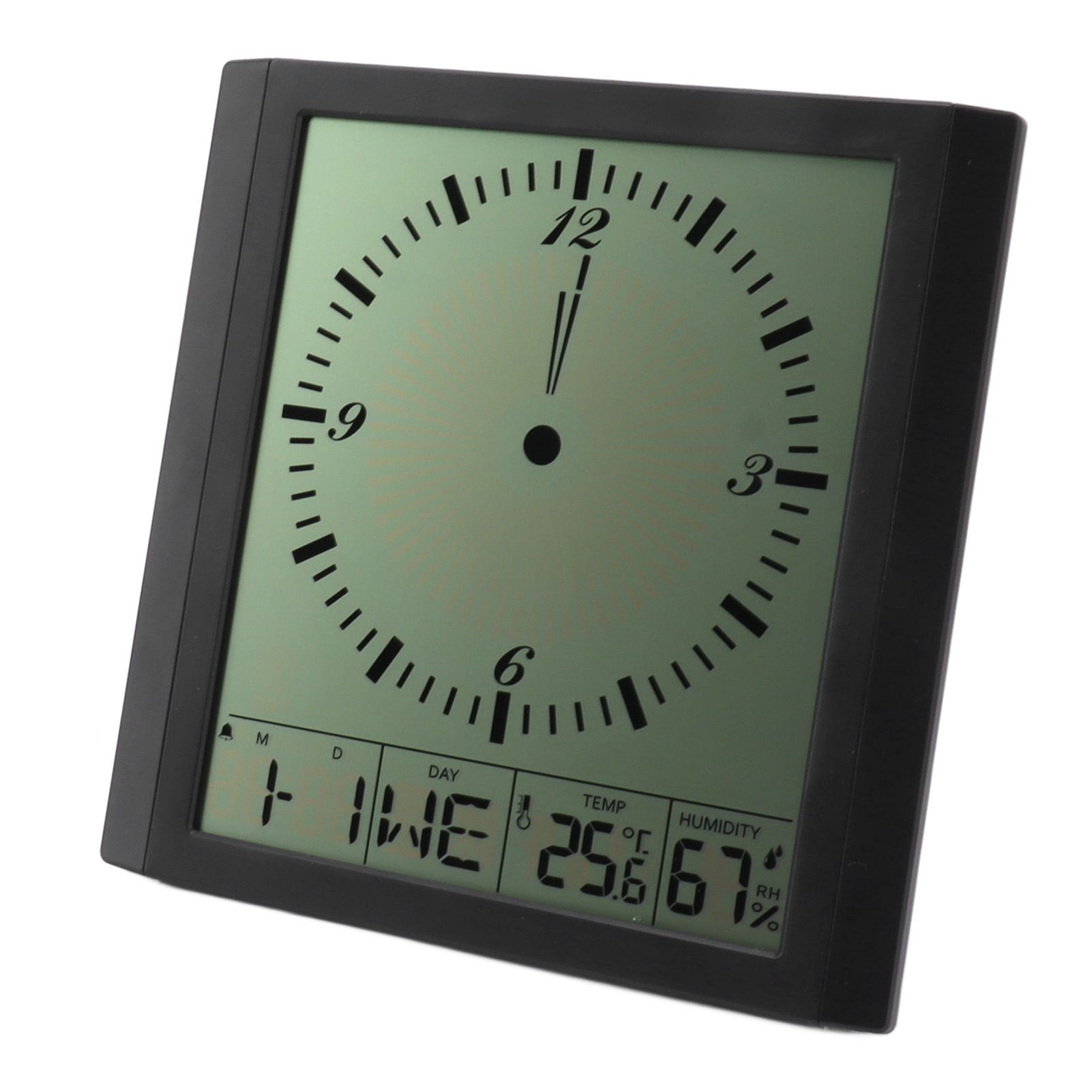 Wall Mounted Digital Display Clock 8.6 In Multifunction Large Digital Wall Clock Thermometer Hygrometer for Bedroom - Image 7