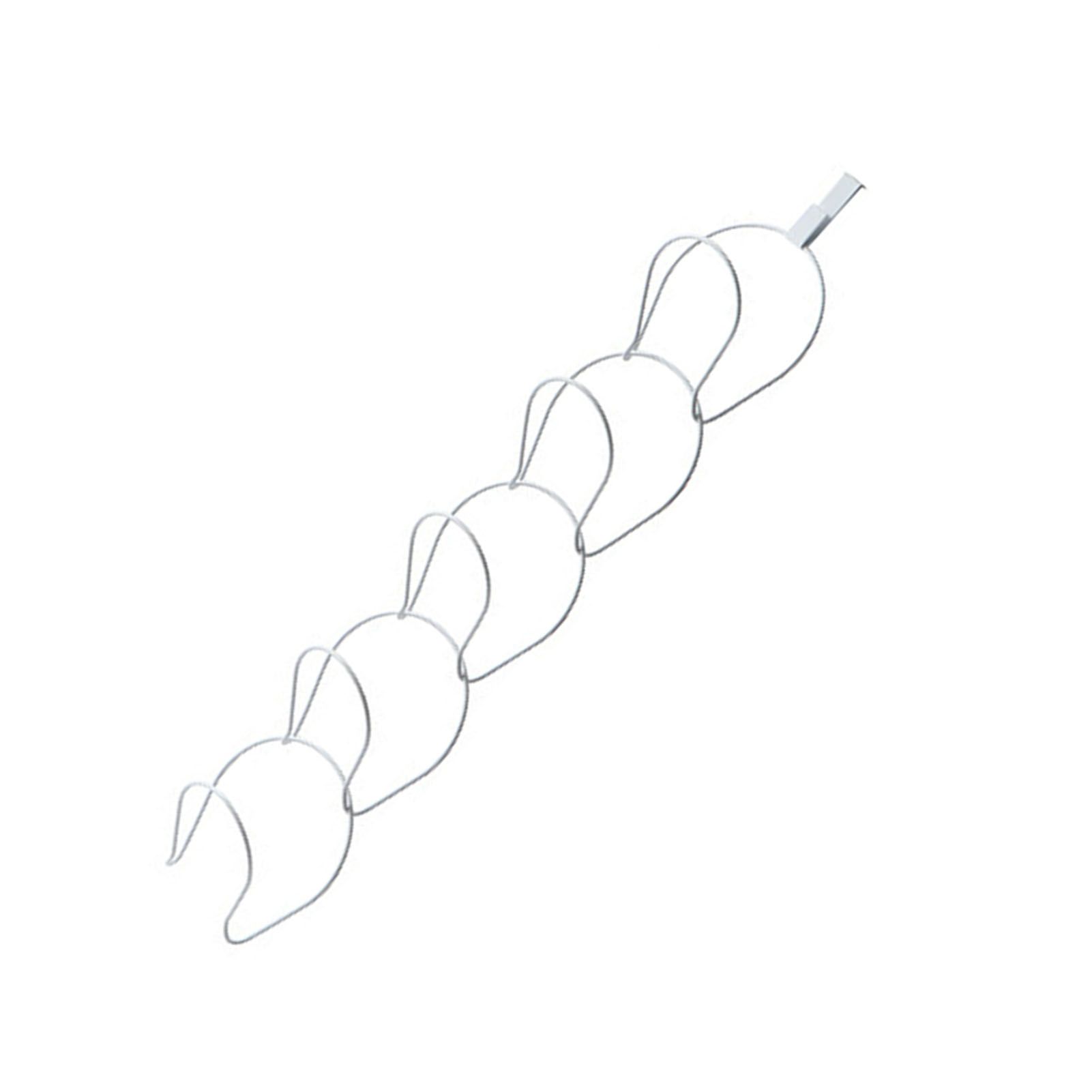 5Pcs Hat Rack Iron Punching Free Multi Layer Multifunctional Space Saving Hat Hanger Holder White - Image 2