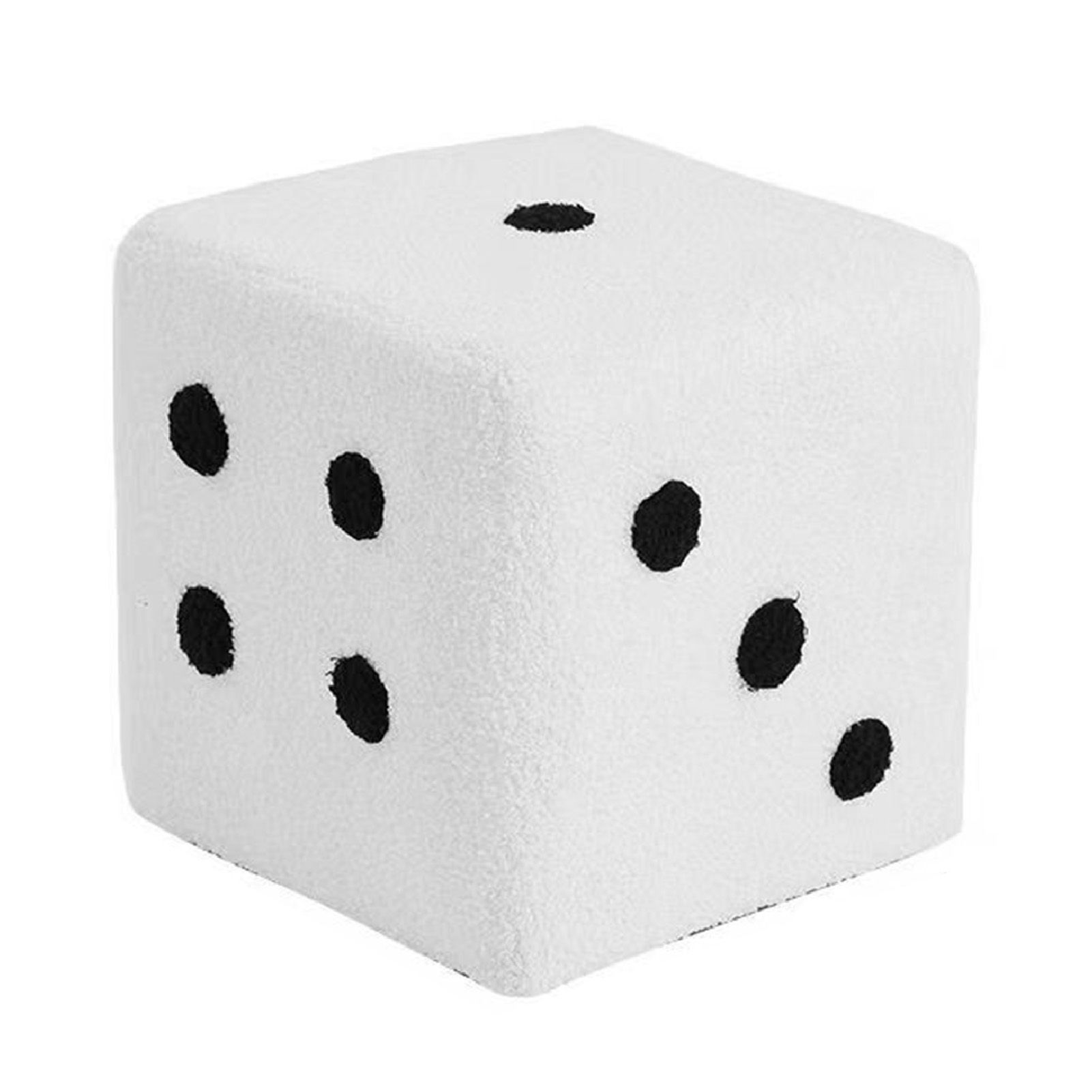 Foot Stool Soft Comfortable Simple Warm Sturdy Base Cube Stool for Home Living Room Bedroom White 29x29x25cm - Image 4