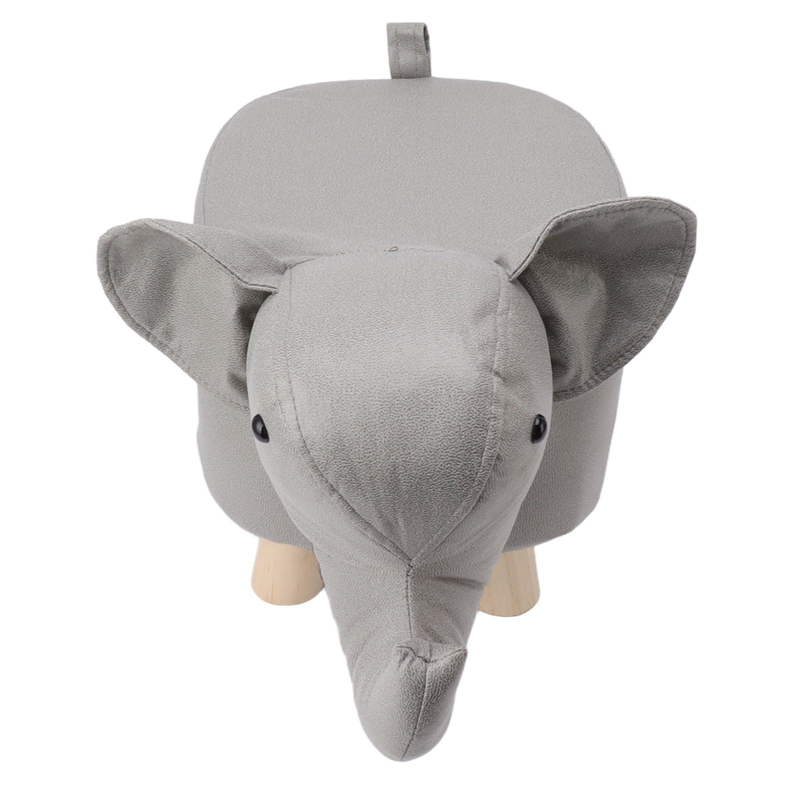 Animal Footstools Elephant Shaped Slip Resistant Silent Comfortable Stable Multi Purpose Cute Stool for Kids Light Gray - Image 4