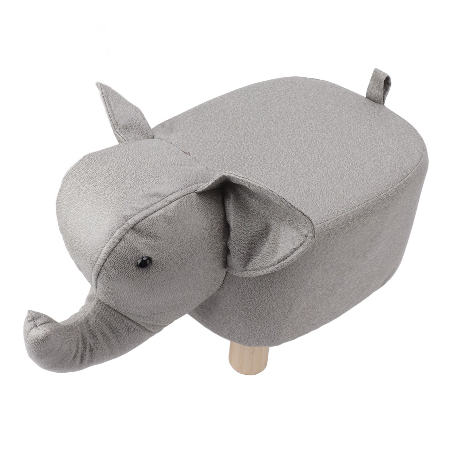 Animal Footstools Elephant Shaped Slip Resistant Silent Comfortable Stable Multi Purpose Cute Stool for Kids Light Gray - Image 5