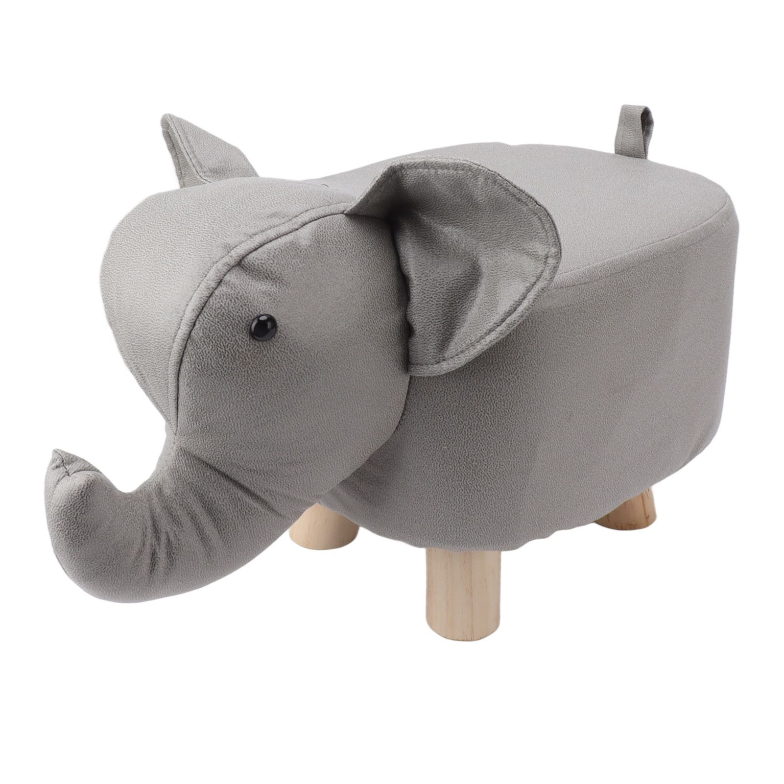 Animal Footstools Elephant Shaped Slip Resistant Silent Comfortable Stable Multi Purpose Cute Stool for Kids Light Gray - Image 8