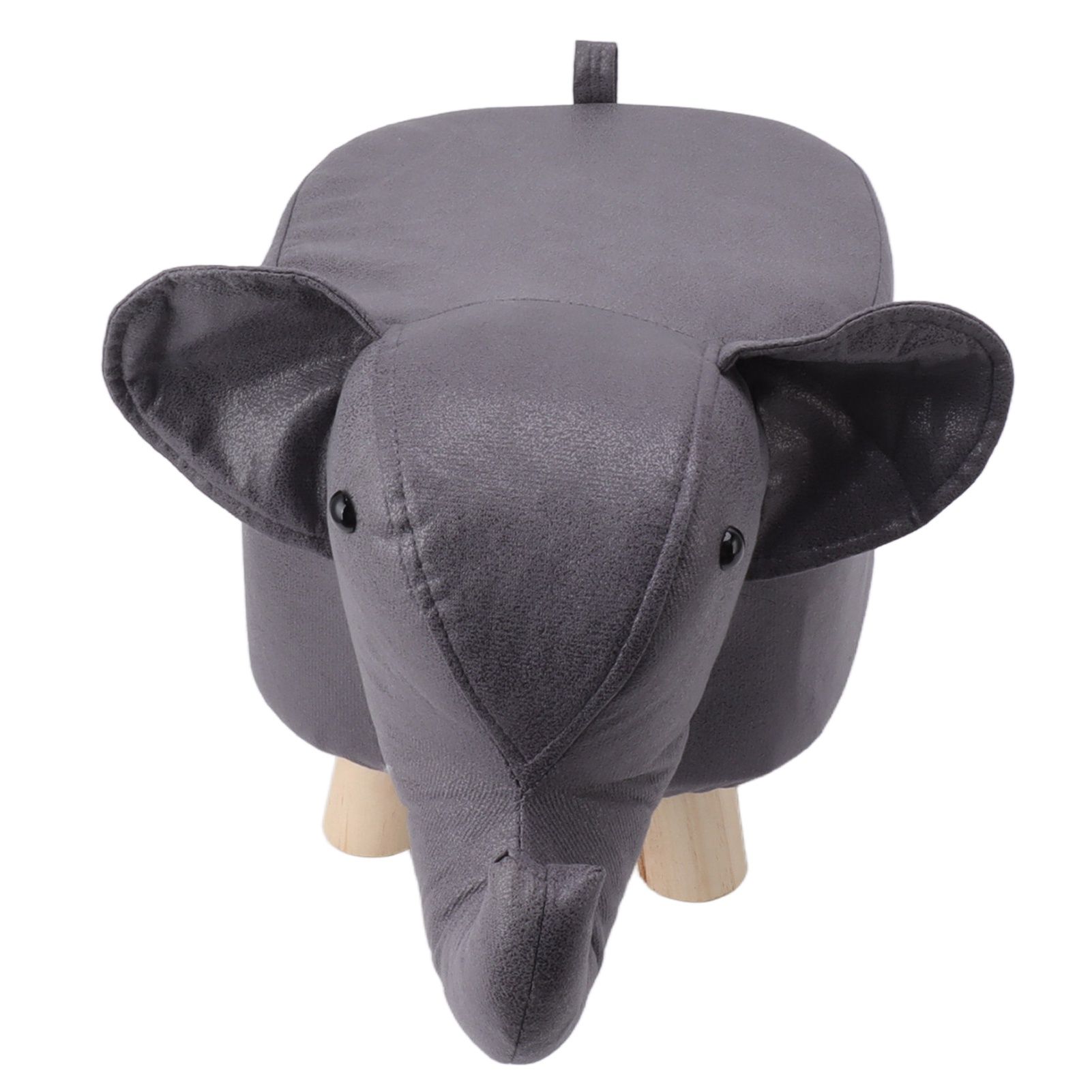 Animal Footstools Elephant Shaped Slip Resistant Silent Comfortable Stable Multi Purpose Cute Stool for Kids Dark Gray - Image 6
