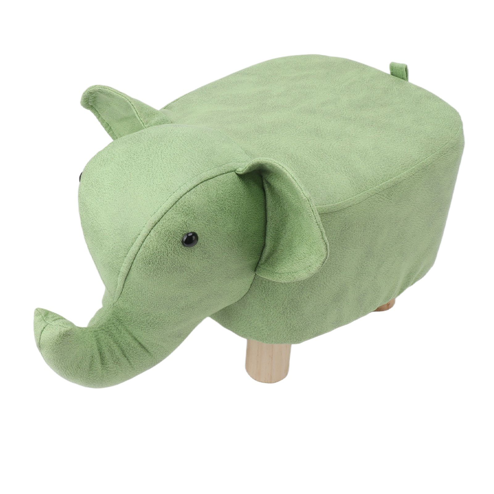 Animal Footstools Elephant Shaped Slip Resistant Silent Comfortable Stable Multi Purpose Cute Stool for Kids Green - Image 5