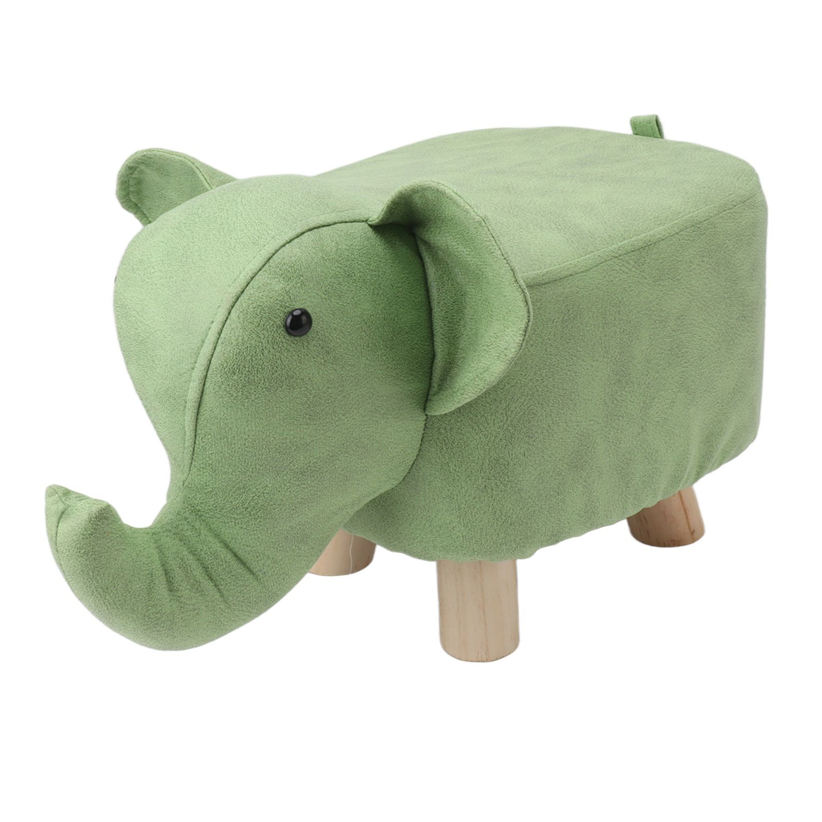 Animal Footstools Elephant Shaped Slip Resistant Silent Comfortable Stable Multi Purpose Cute Stool for Kids Green - Image 8