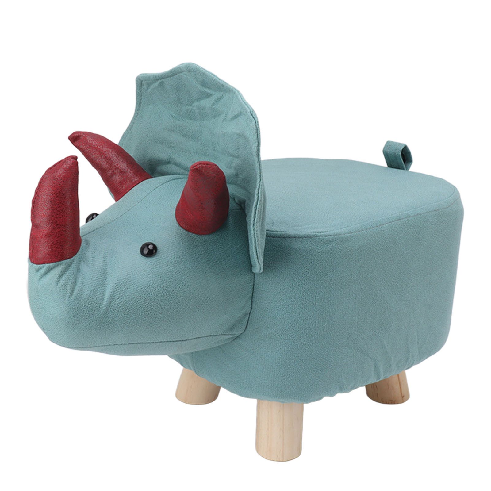 Cute Animal Footstool with Soft Padded Cushion and Prevent Slip Feet Small Footrest Stools for Kids Adults Dinosaur - Image 5