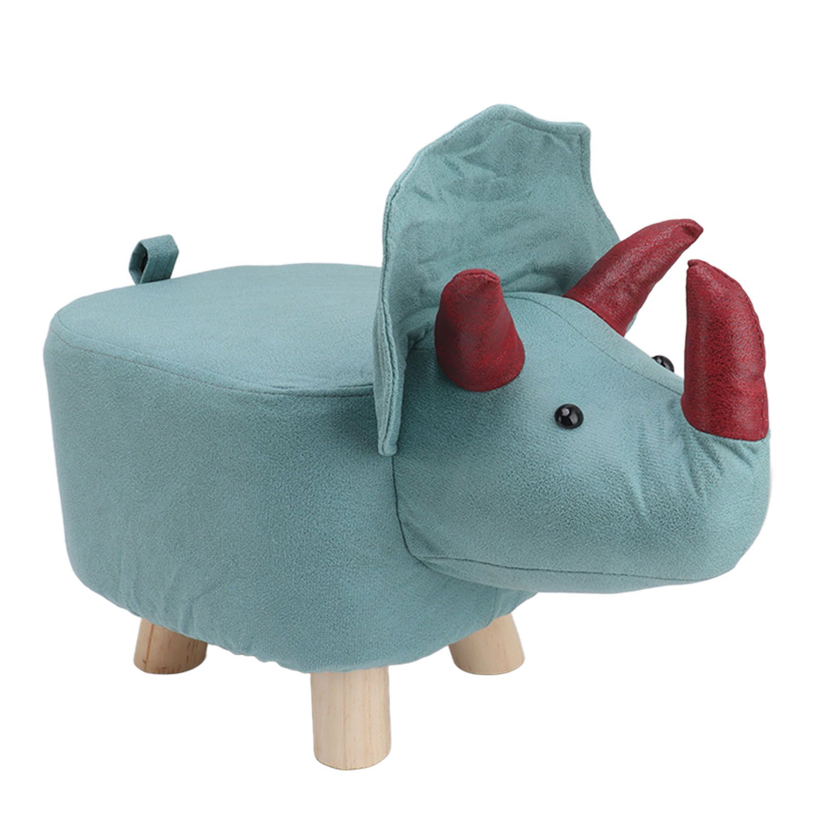 Cute Animal Footstool with Soft Padded Cushion and Prevent Slip Feet Small Footrest Stools for Kids Adults Dinosaur - Image 7