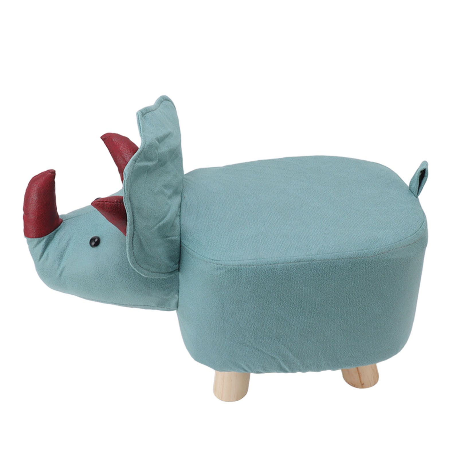 Cute Animal Footstool with Soft Padded Cushion and Prevent Slip Feet Small Footrest Stools for Kids Adults Dinosaur - Image 8