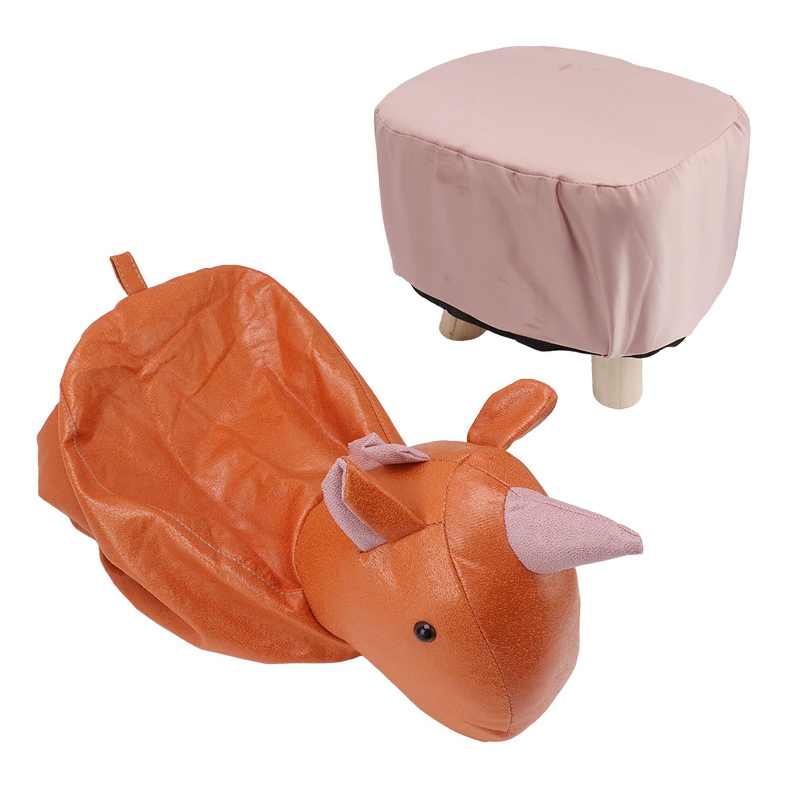 Cute Animal Footstool with Soft Padded Cushion and Prevent Slip Feet Small Footrest Stools for Kids Adults Unicorn - Image 3