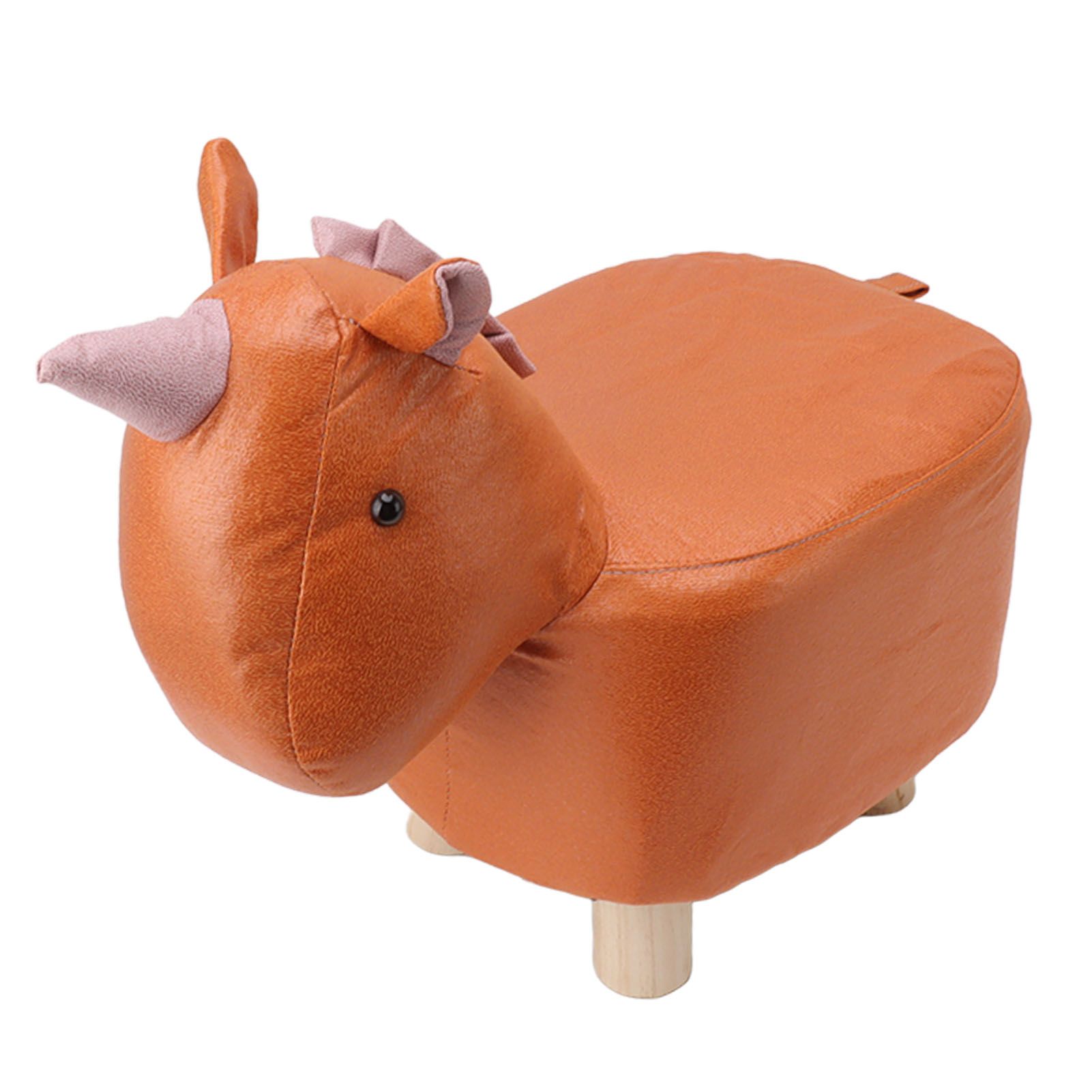 Cute Animal Footstool with Soft Padded Cushion and Prevent Slip Feet Small Footrest Stools for Kids Adults Unicorn - Image 4