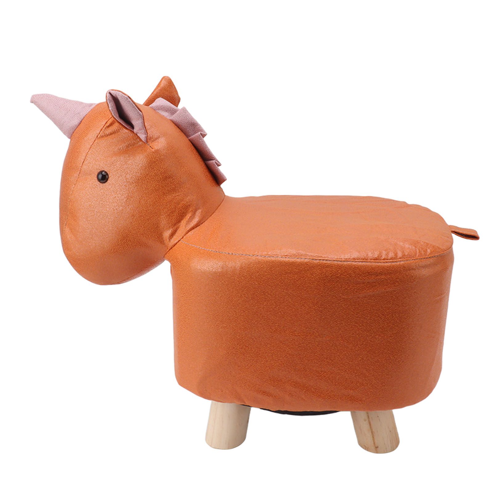 Cute Animal Footstool with Soft Padded Cushion and Prevent Slip Feet Small Footrest Stools for Kids Adults Unicorn - Image 5
