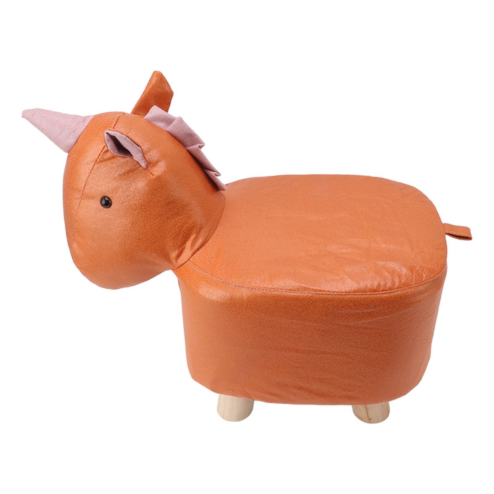 Cute Animal Footstool with Soft Padded Cushion and Prevent Slip Feet Small Footrest Stools for Kids Adults Unicorn - Image 6