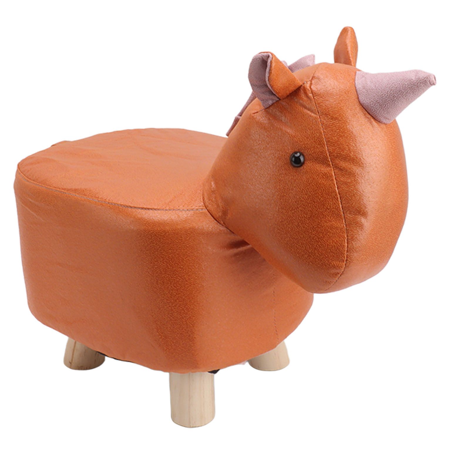 Cute Animal Footstool with Soft Padded Cushion and Prevent Slip Feet Small Footrest Stools for Kids Adults Unicorn - Image 7