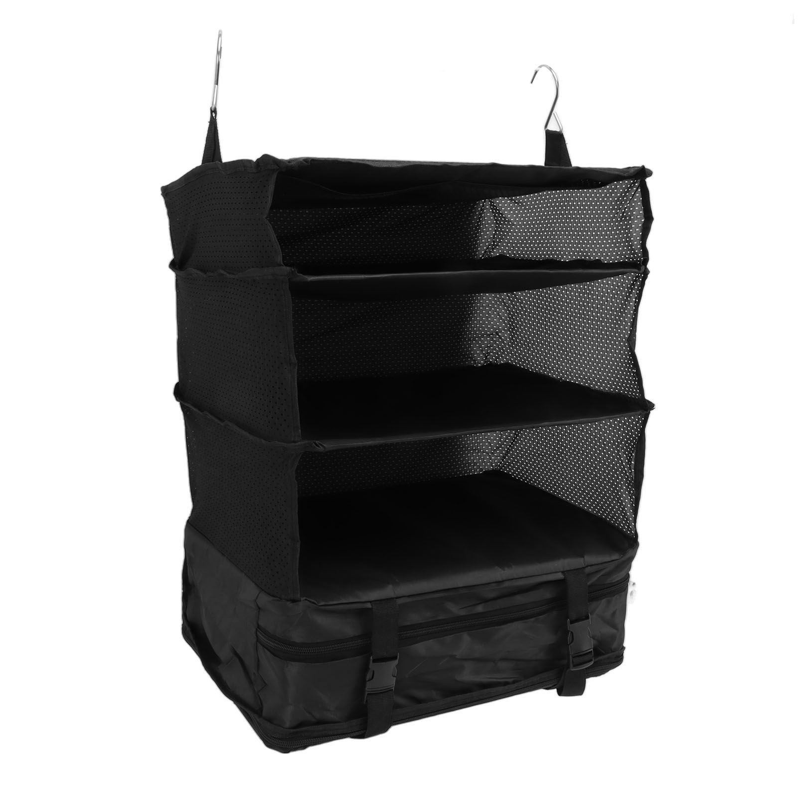 Hanging 3 Shelf Travel Shelves Bag Portable Multifunctional Large Capacity Hanging Packing Cubes Storage Bag - Image 3