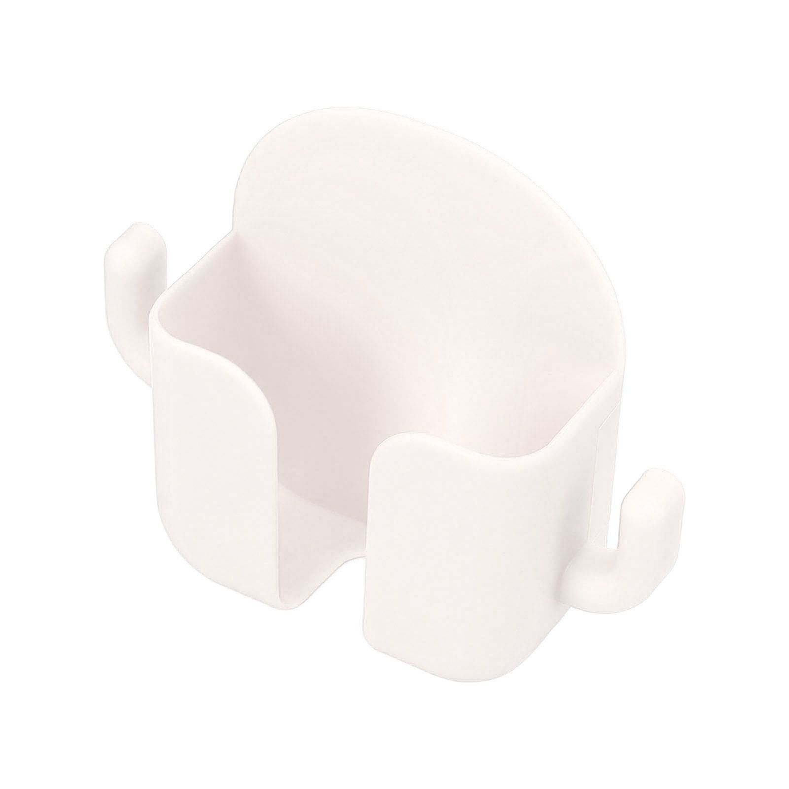 Self Adhesive Wall Mount Cell Phone Holder Wall Mount Phone Charging Holder for Home Office Bedroom White - Image 2