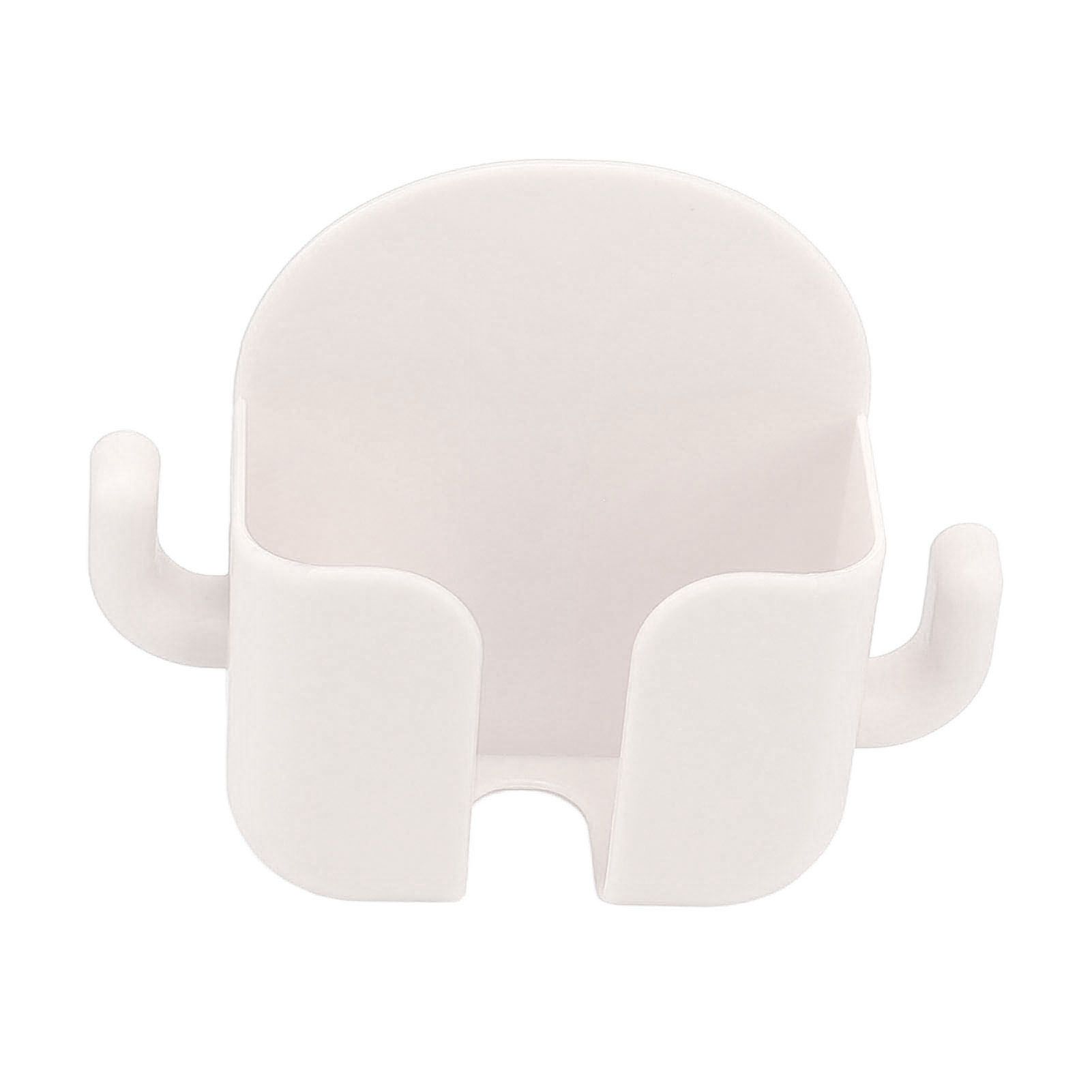 Self Adhesive Wall Mount Cell Phone Holder Wall Mount Phone Charging Holder for Home Office Bedroom White - Image 3