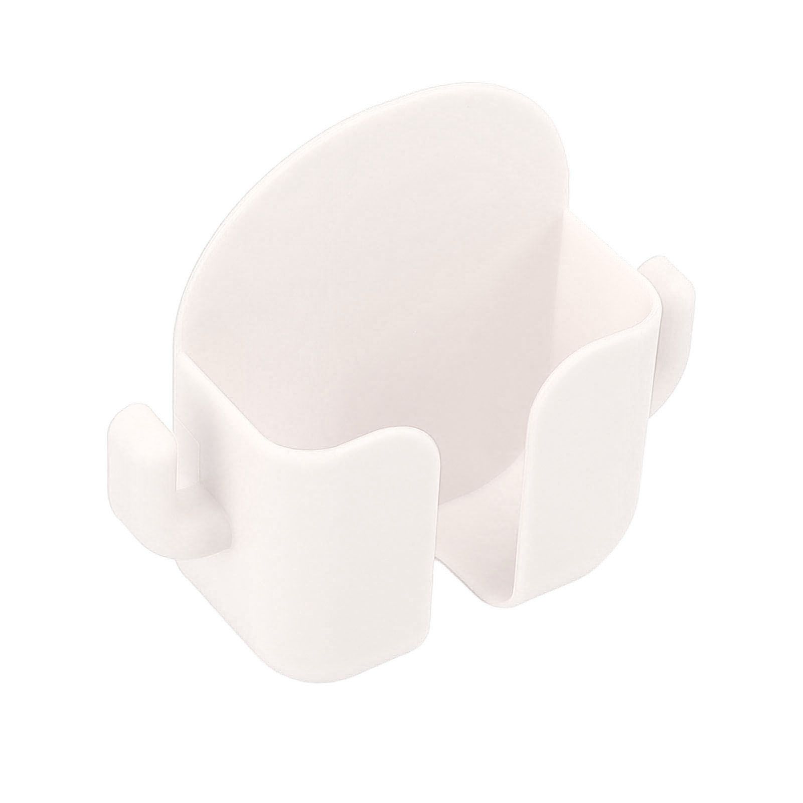 Self Adhesive Wall Mount Cell Phone Holder Wall Mount Phone Charging Holder for Home Office Bedroom White - Image 4