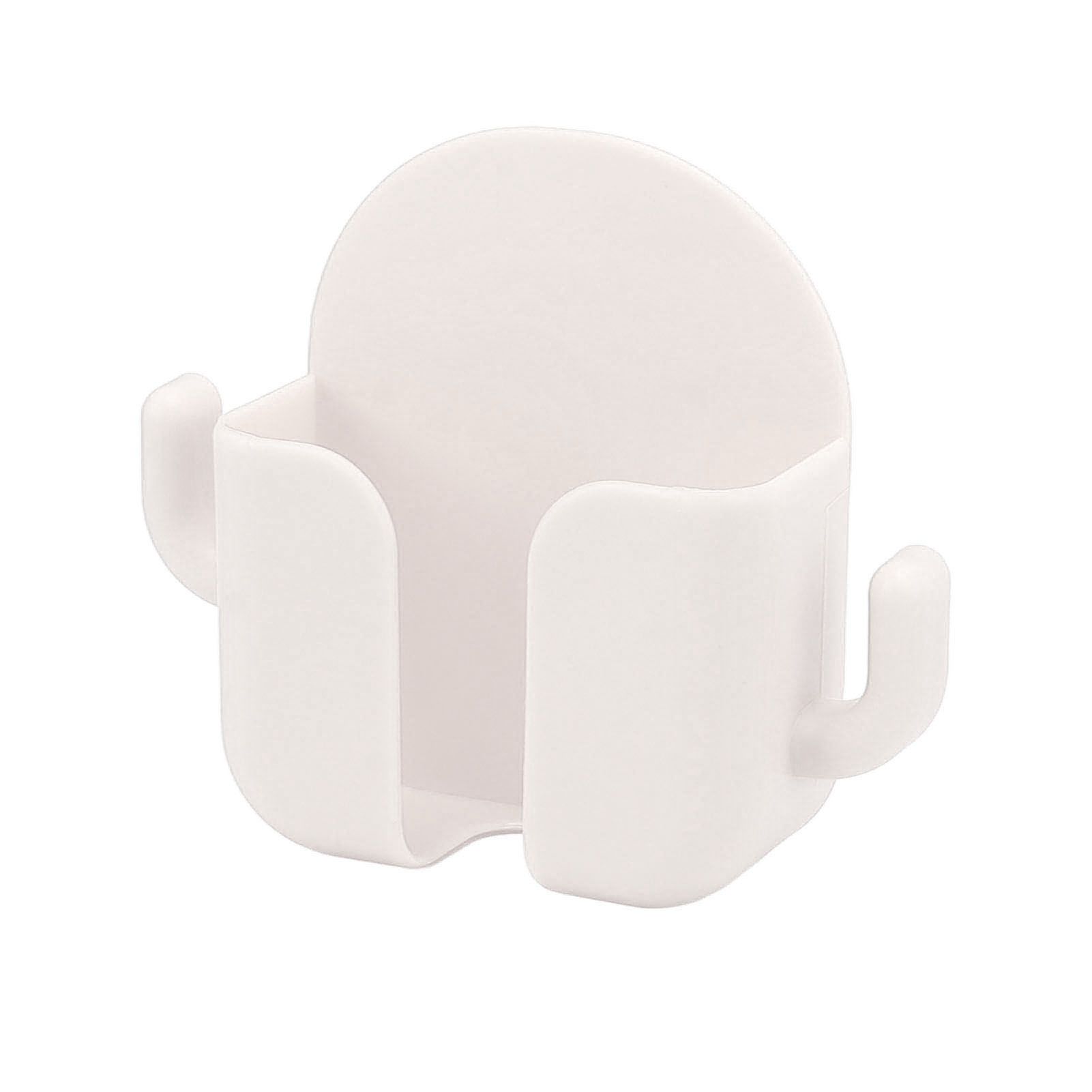 Self Adhesive Wall Mount Cell Phone Holder Wall Mount Phone Charging Holder for Home Office Bedroom White - Image 6