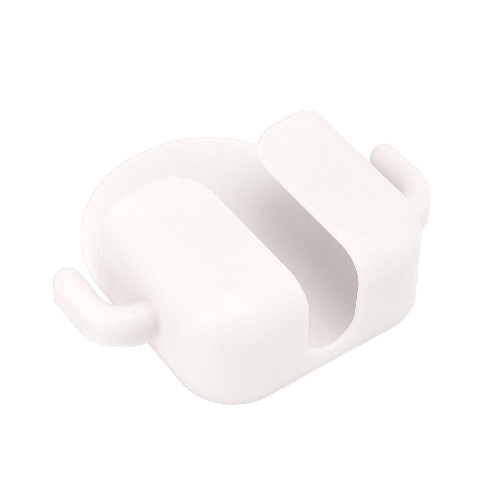 Self Adhesive Wall Mount Cell Phone Holder Wall Mount Phone Charging Holder for Home Office Bedroom White - Image 7