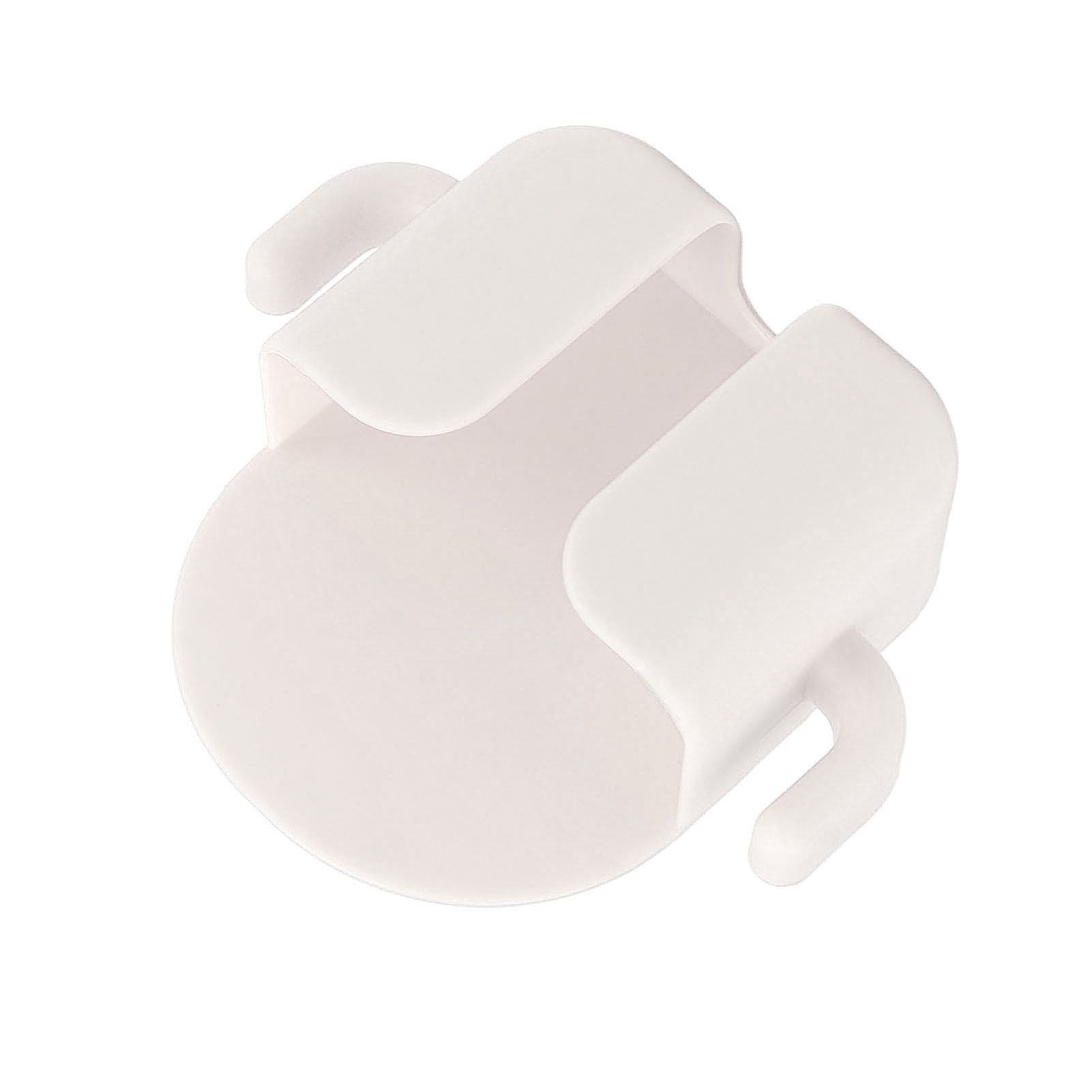 Self Adhesive Wall Mount Cell Phone Holder Wall Mount Phone Charging Holder for Home Office Bedroom White - Image 8