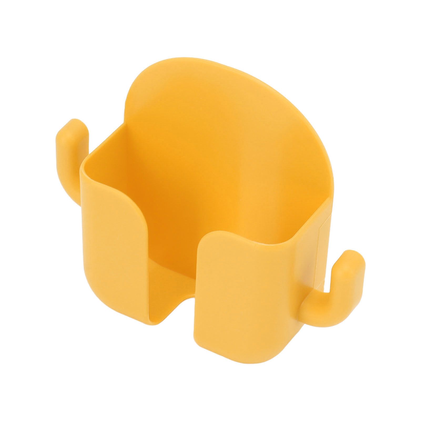 Self Adhesive Wall Mount Cell Phone Holder Wall Mount Phone Charging Holder for Home Office Bedroom Yellow - Image 2