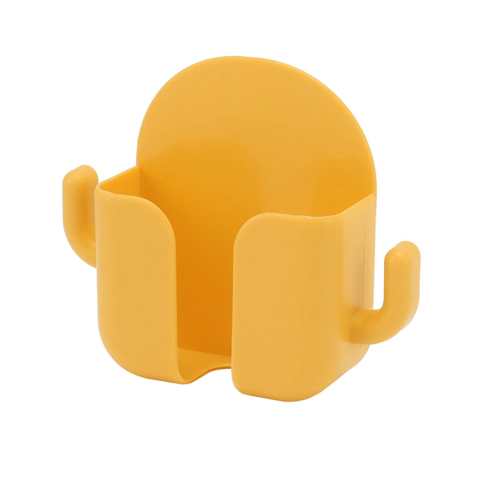 Self Adhesive Wall Mount Cell Phone Holder Wall Mount Phone Charging Holder for Home Office Bedroom Yellow - Image 6