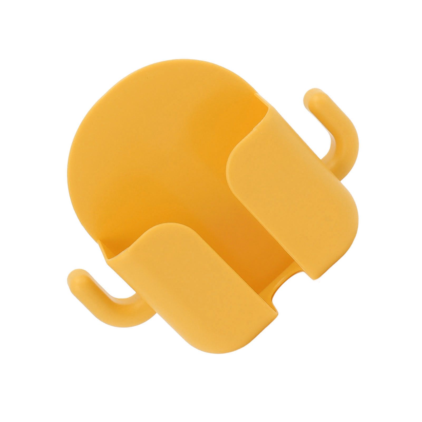 Self Adhesive Wall Mount Cell Phone Holder Wall Mount Phone Charging Holder for Home Office Bedroom Yellow - Image 7