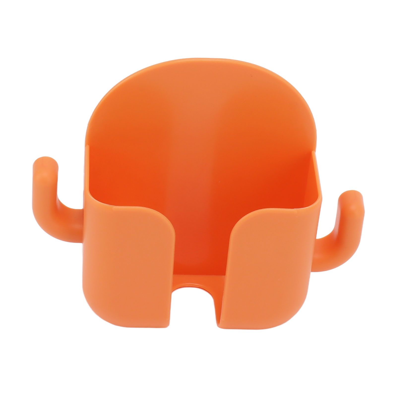 Self Adhesive Wall Mount Cell Phone Holder Wall Mount Phone Charging Holder for Home Office Bedroom Orange - Image 4