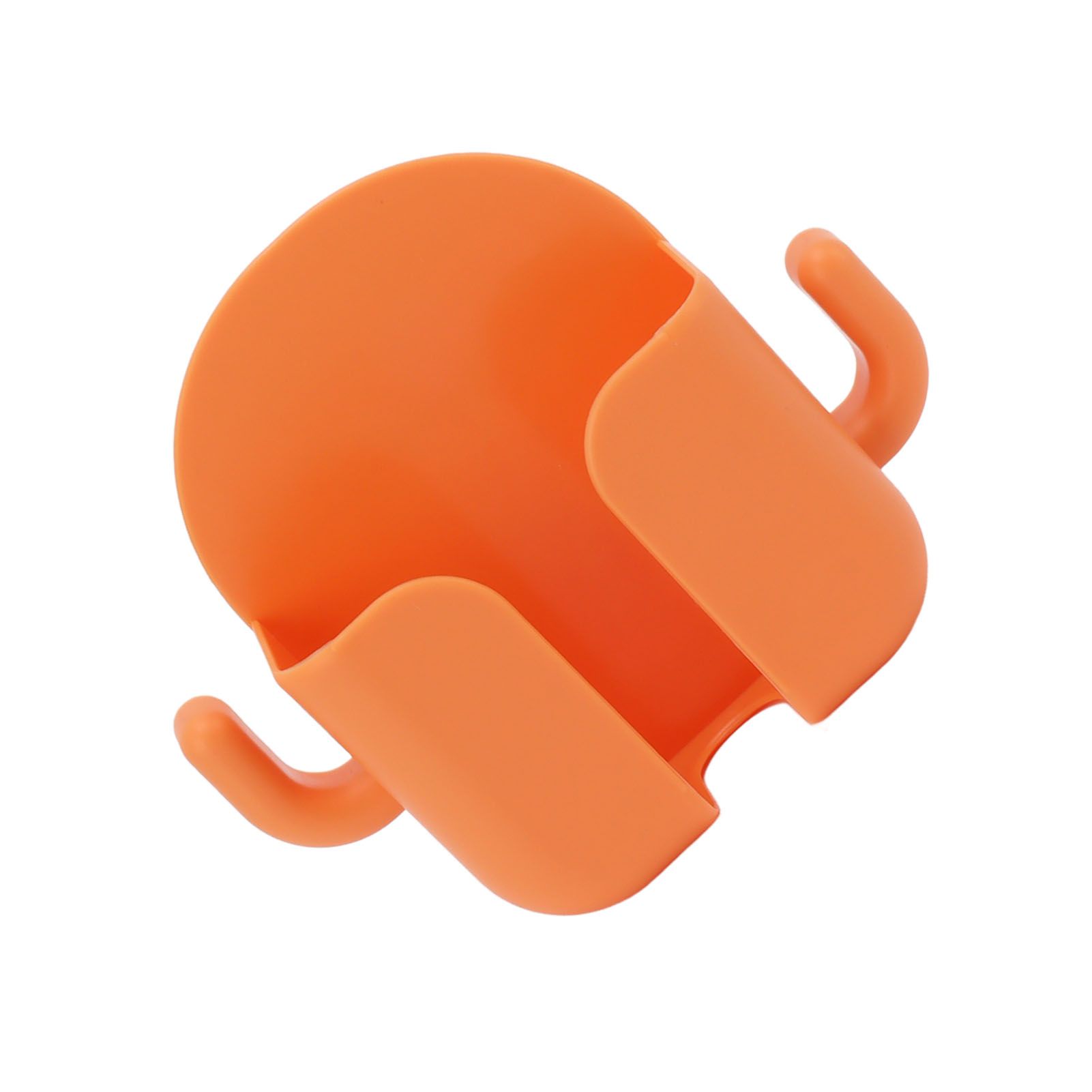 Self Adhesive Wall Mount Cell Phone Holder Wall Mount Phone Charging Holder for Home Office Bedroom Orange - Image 5