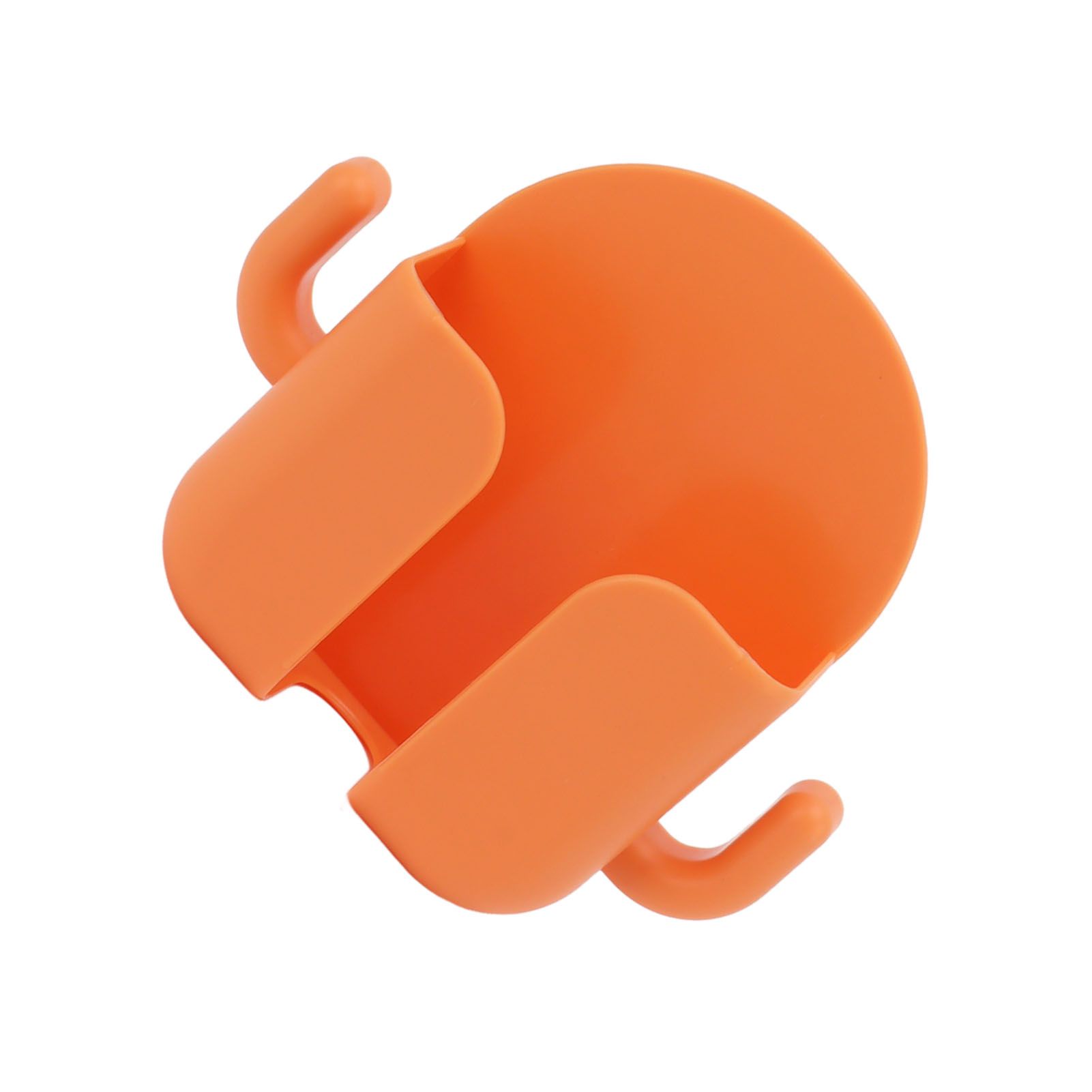 Self Adhesive Wall Mount Cell Phone Holder Wall Mount Phone Charging Holder for Home Office Bedroom Orange - Image 6