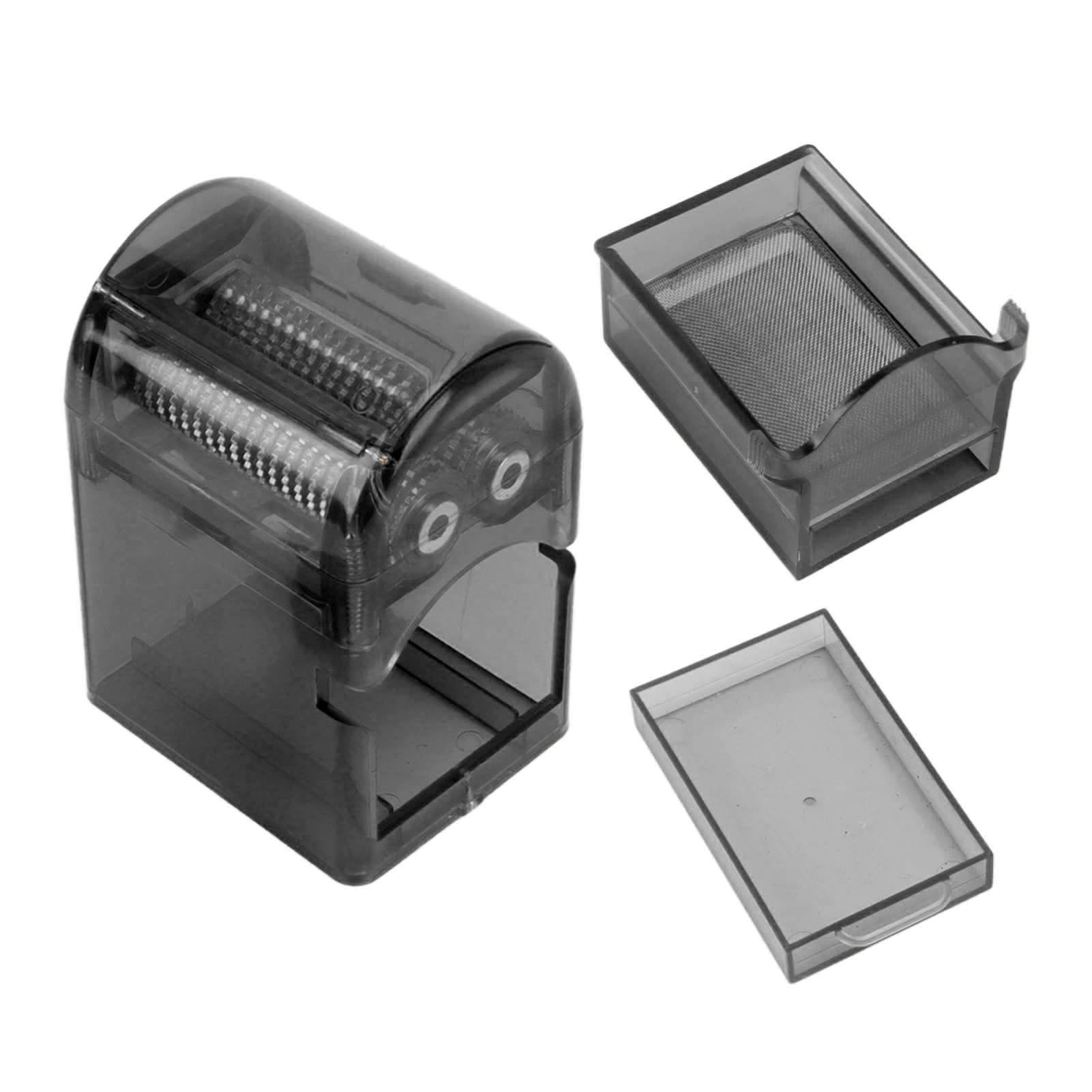 Hand Crank Crusher Tobacco Cutter Portable Smoking Grinder With Tobacco Storage Case Black - Image 1