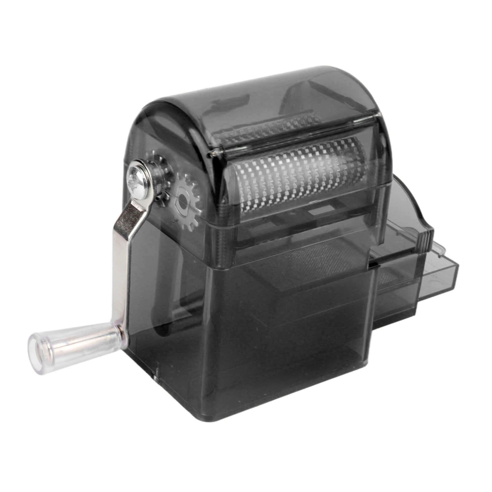 Hand Crank Crusher Tobacco Cutter Portable Smoking Grinder With Tobacco Storage Case Black - Image 2