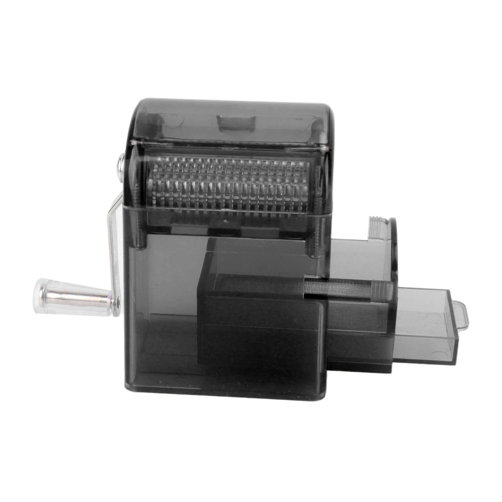 Hand Crank Crusher Tobacco Cutter Portable Smoking Grinder With Tobacco Storage Case Black - Image 4